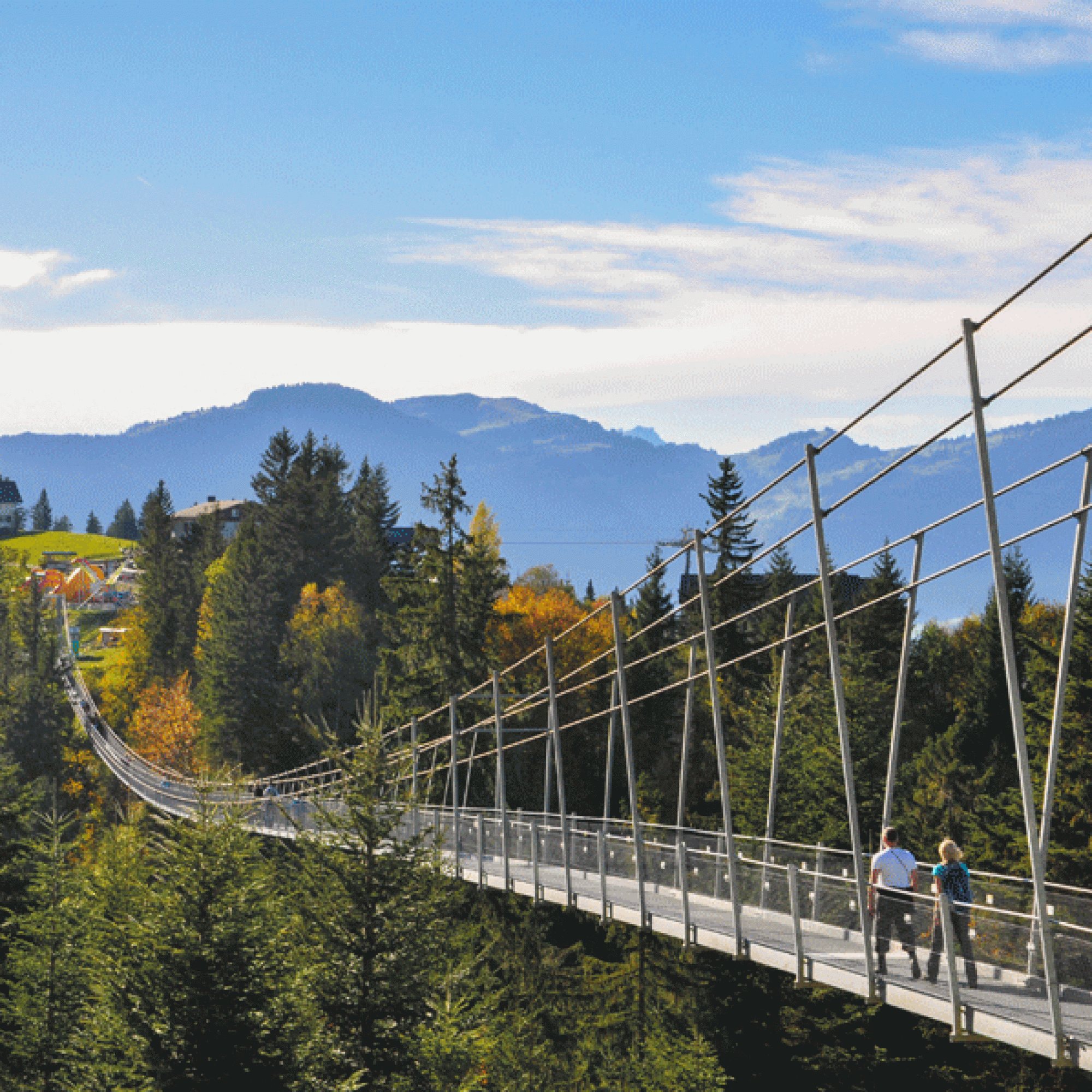 Skywalk: Die längste Fussgängerbrücke Europas (7/8) / Bild: Sattel-Hochstuckli AG