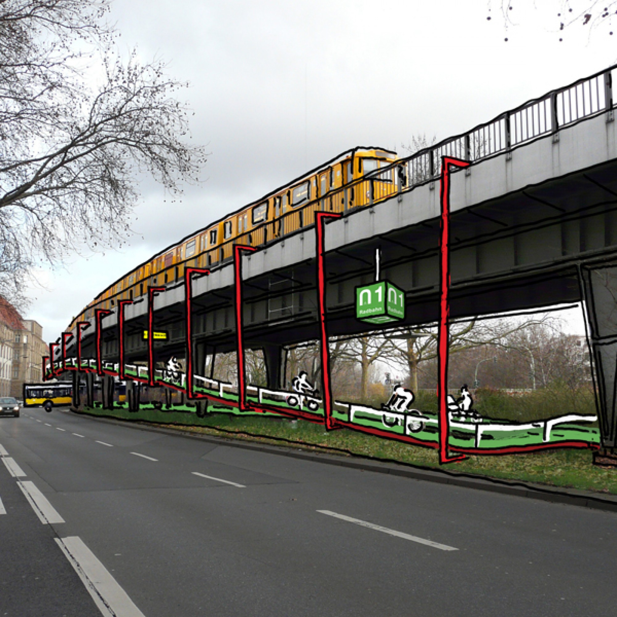 …und Rampen, um Hindernisse zu umgehen, sollen für ruhiges und sicheres Fahren sorgen.