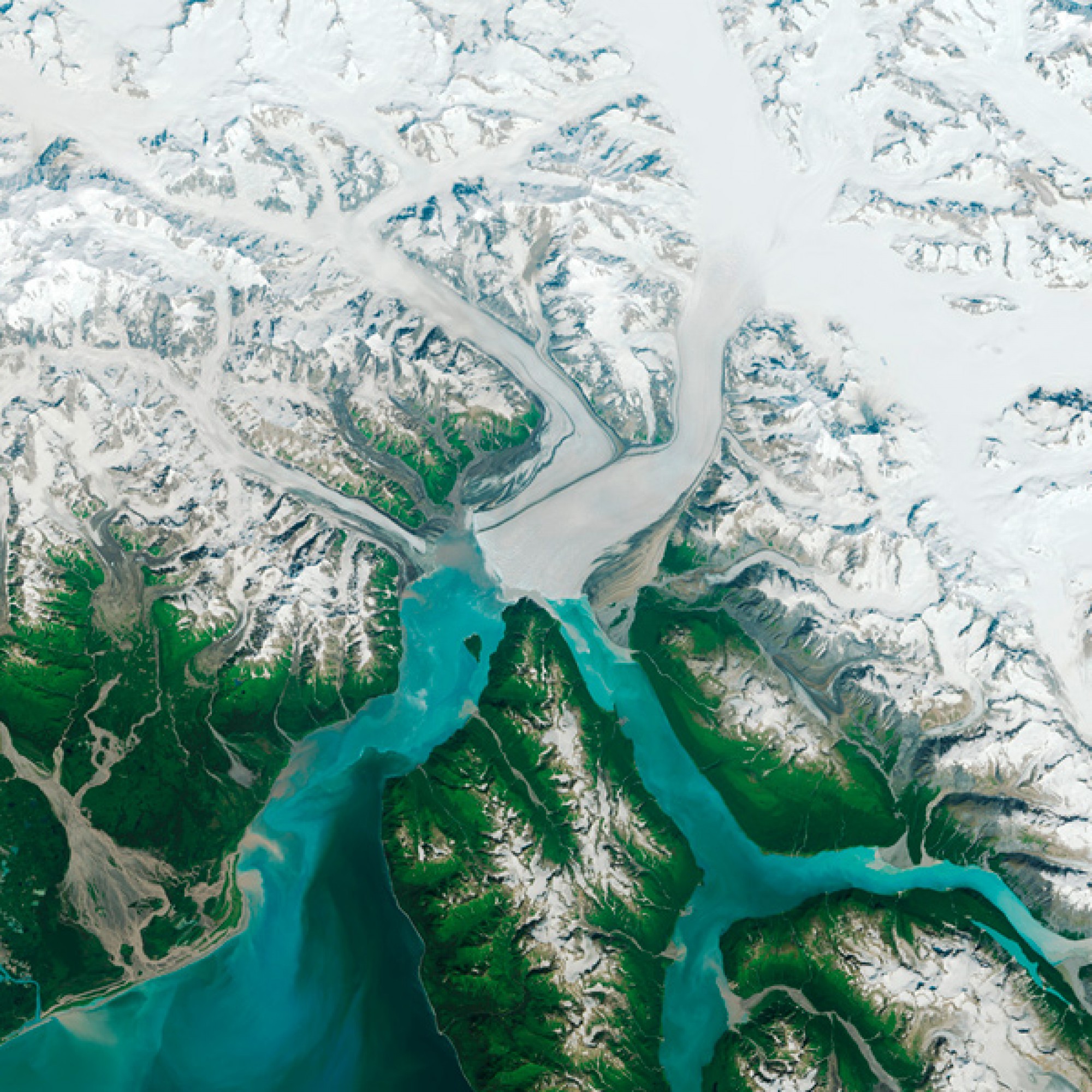 Hubbard Gletscher in Alaska. 