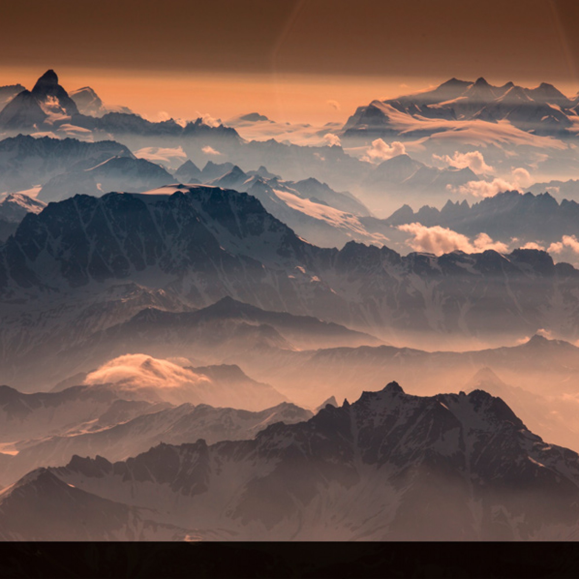 Spektakuläre Sicht vom Mont Blanc. (Google)