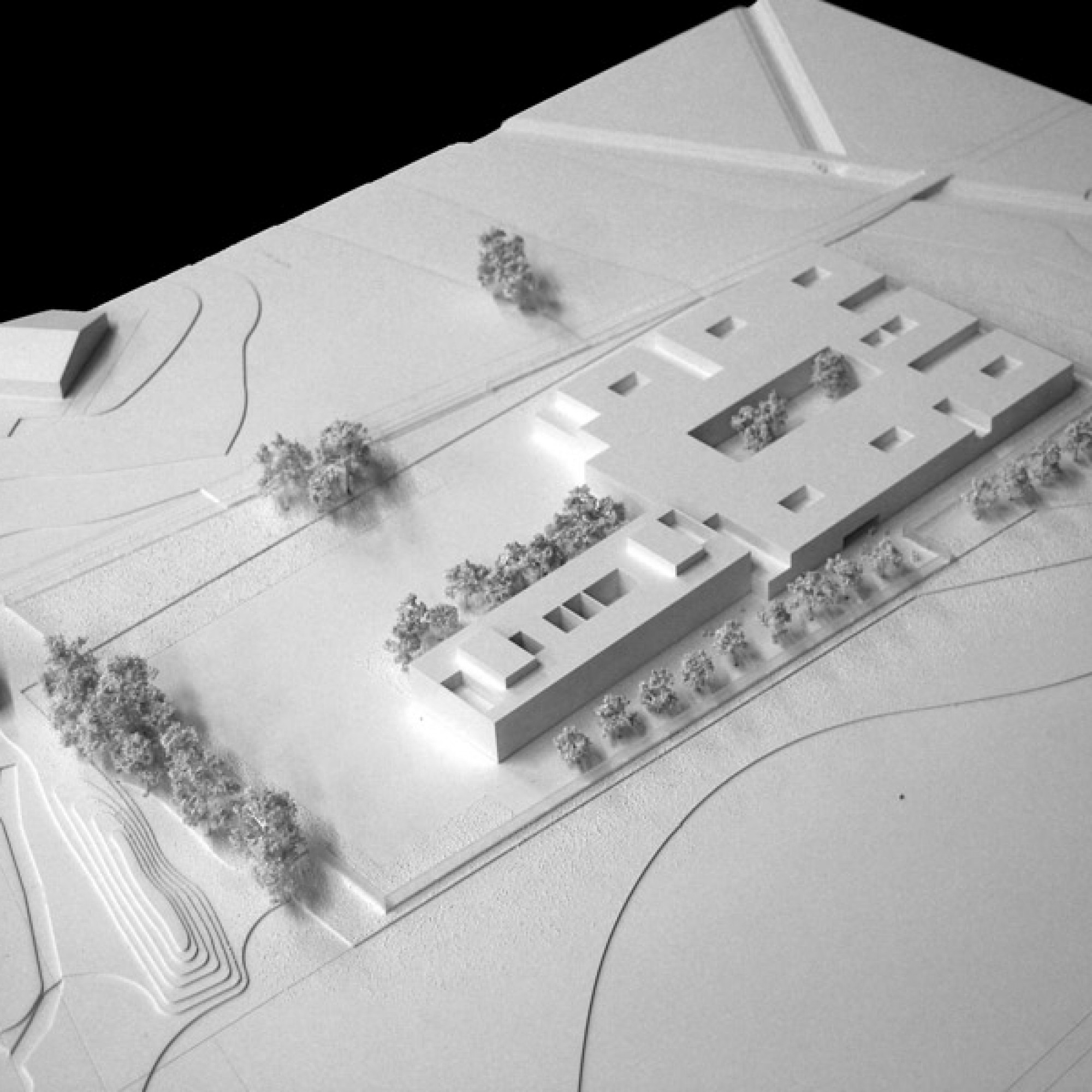 Modell des Siegerprojekts der Wulf Architekten GmbH aus Stuttgart