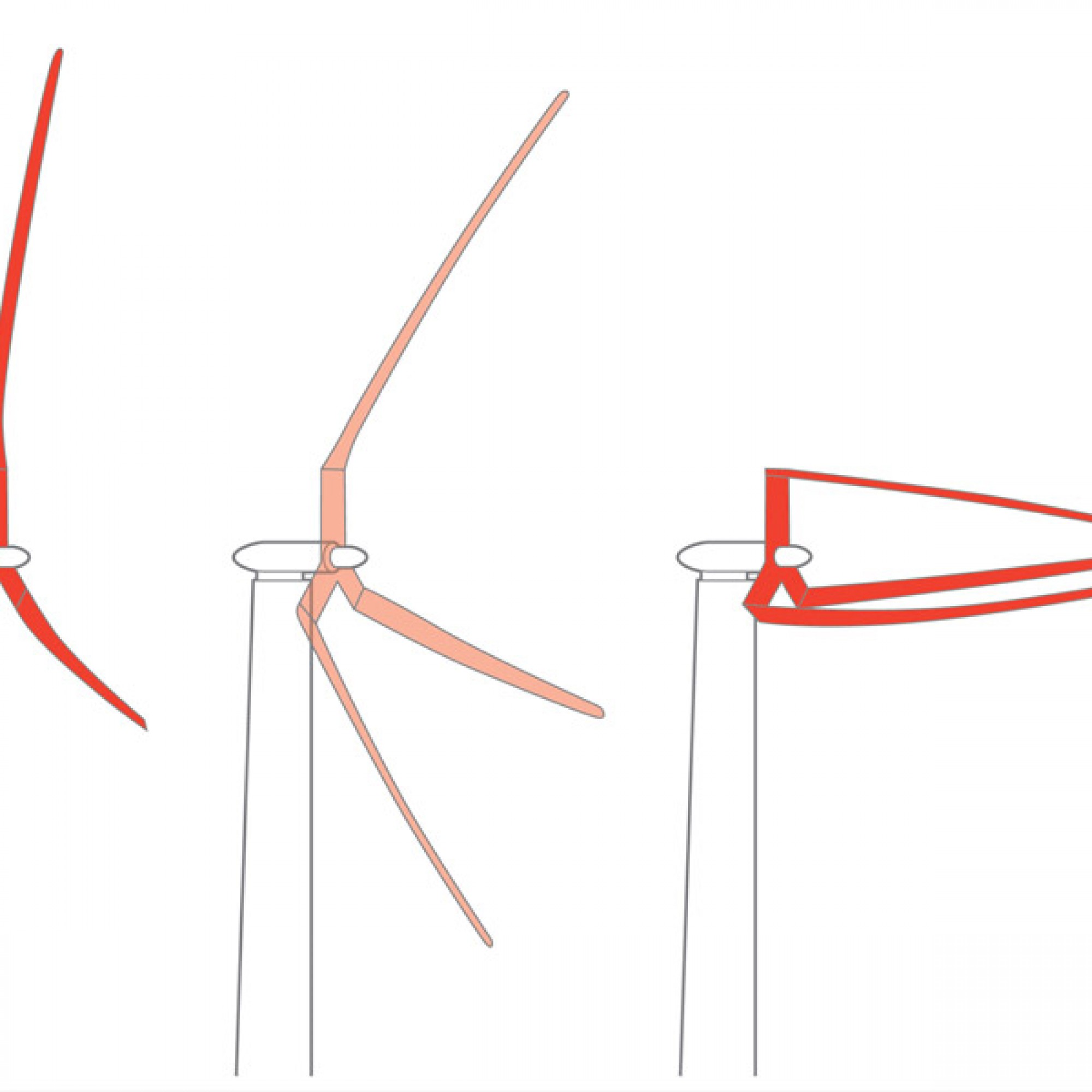 Wenn der Wind zu stark wird, sollen sich die Rotoren in Windrichtung abklappen können. (TrevorJohnston.com/Popular Science)