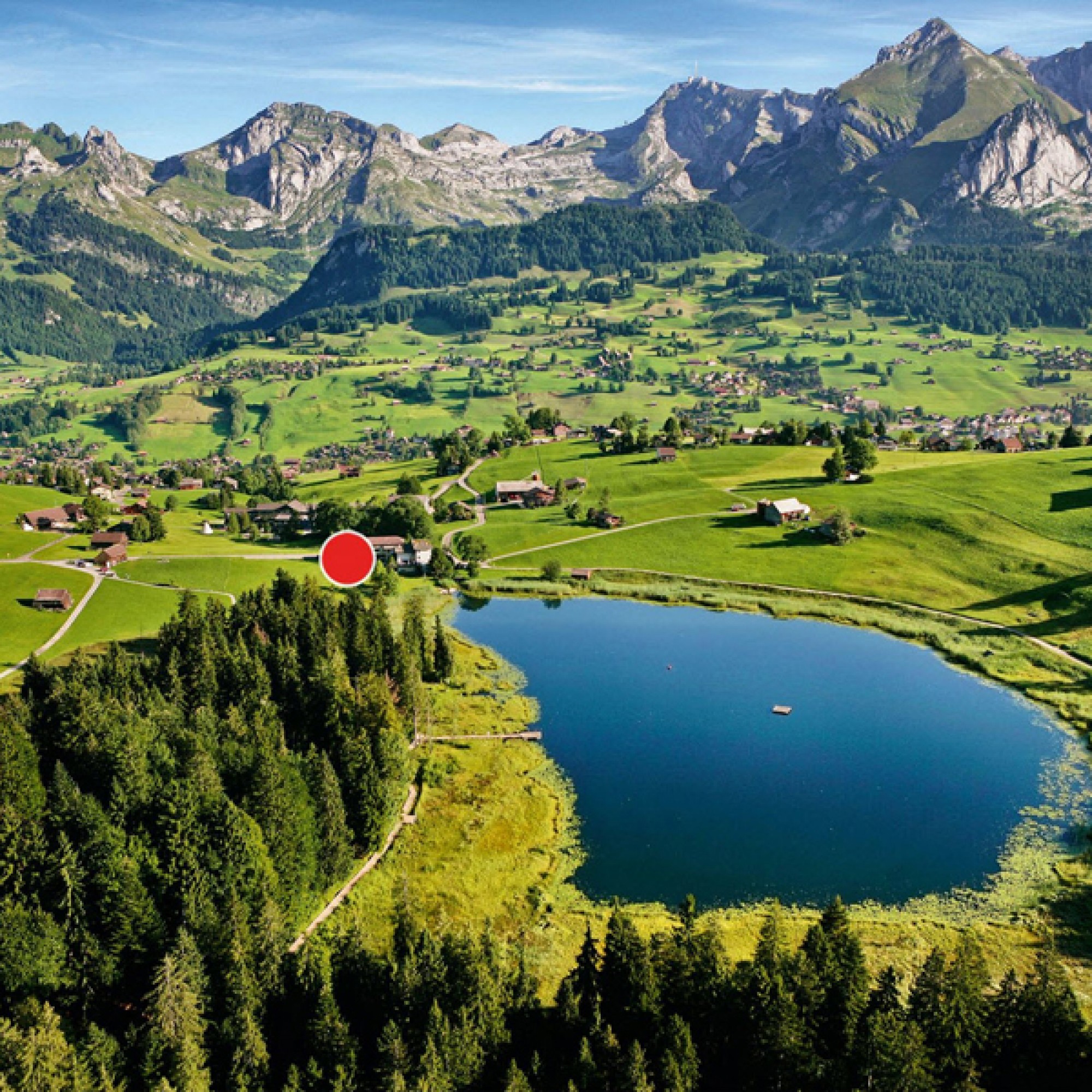 Standort des Klanghauses am Schwendisee (zvg)