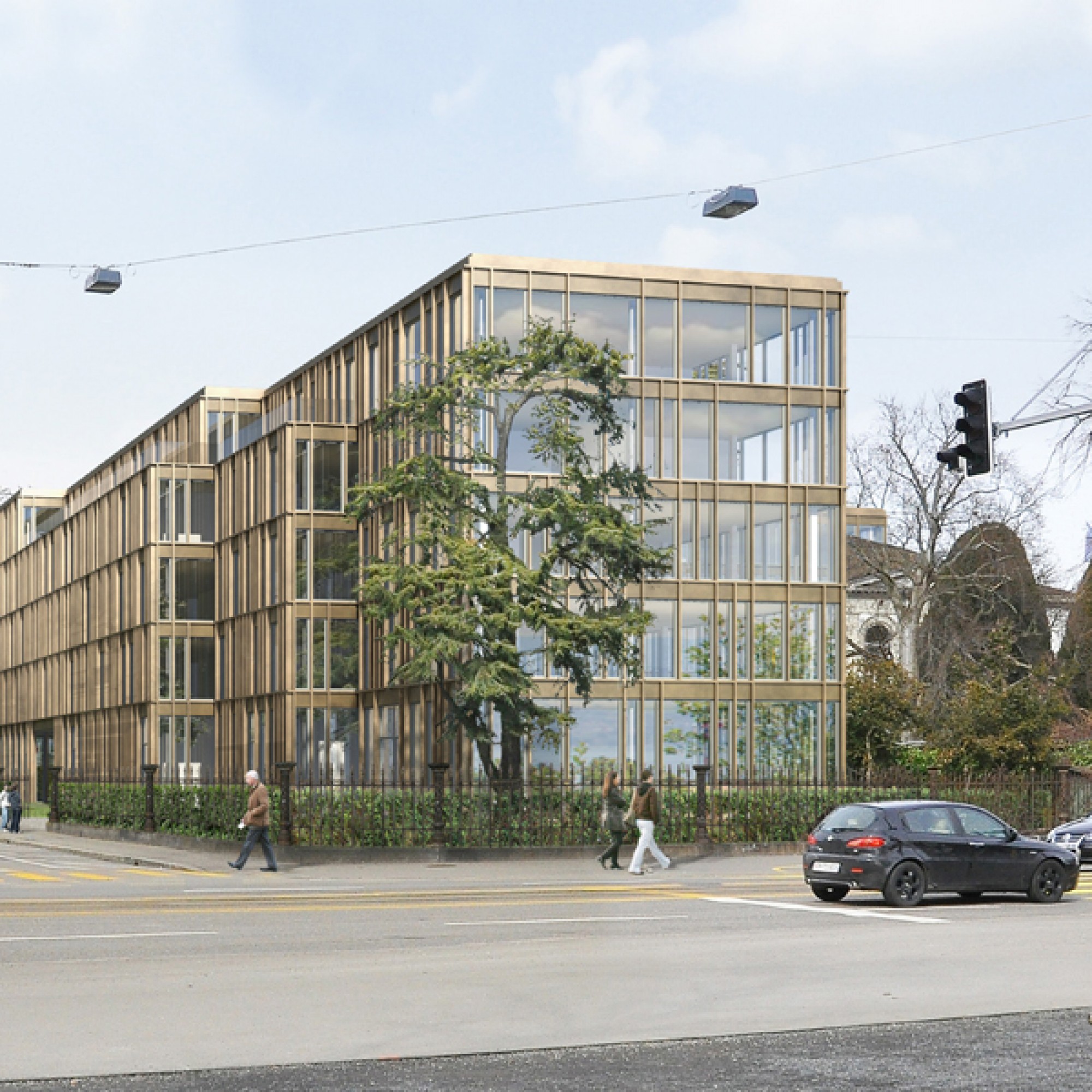 So soll das neue Sarasin-Geschäftshaus aussehen (Illustrationen zvg)