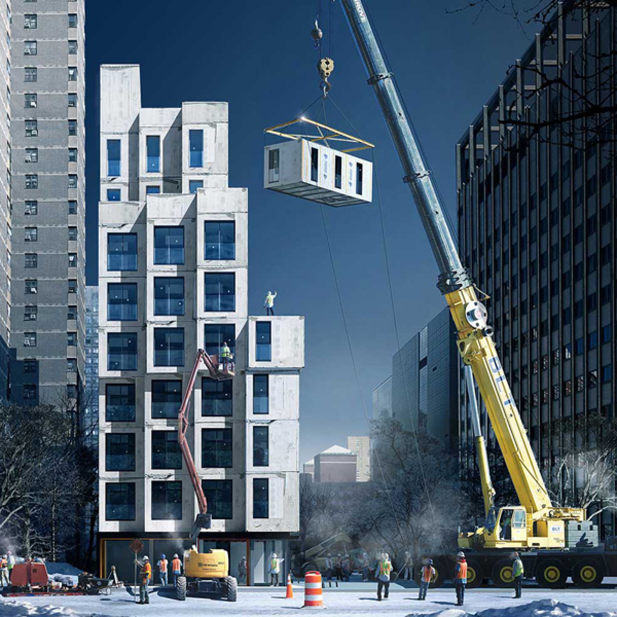 „My Micro NY“: In Manhattan werden die Mikro-Apartements übereinandergestapelt. (zvg)