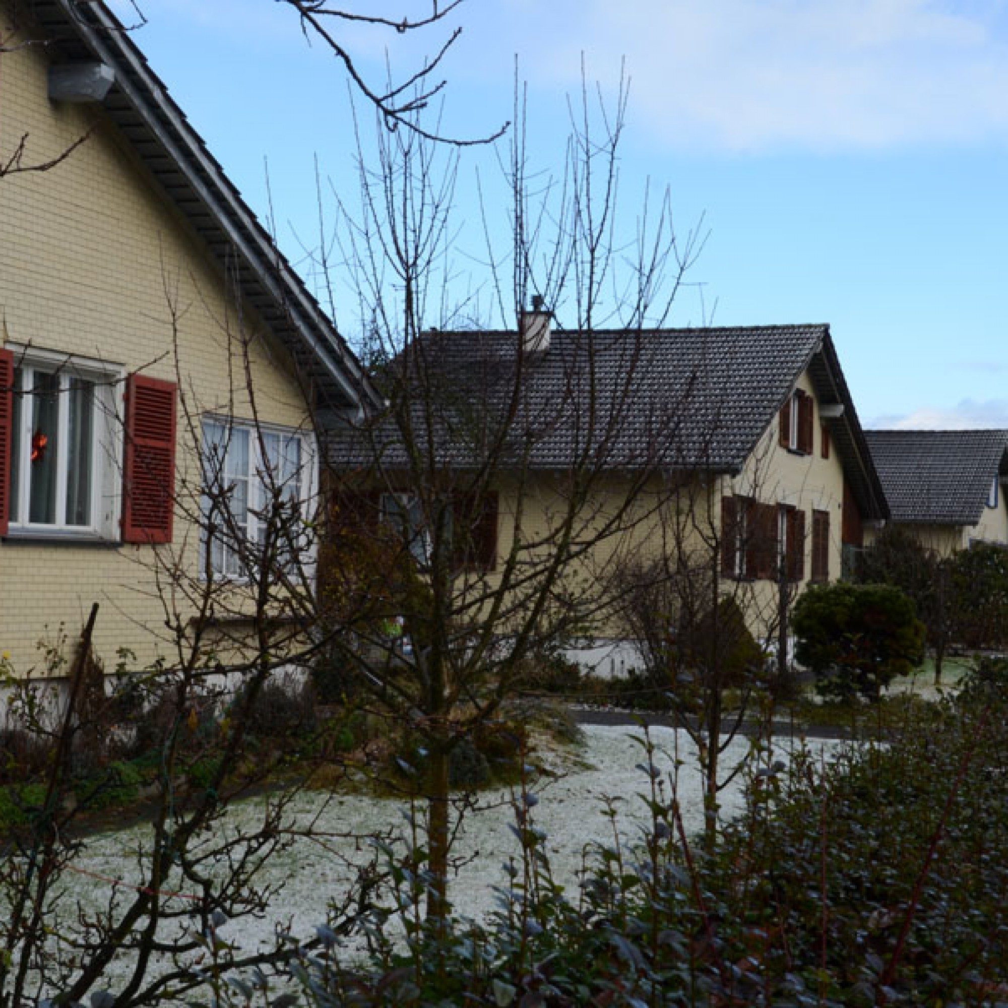 Die Einfamilienhäuser im Quartier Feldbreite in Emmen LU mussten inzwischen einer neuen Überbauung weichen (Urs Rüttimann)