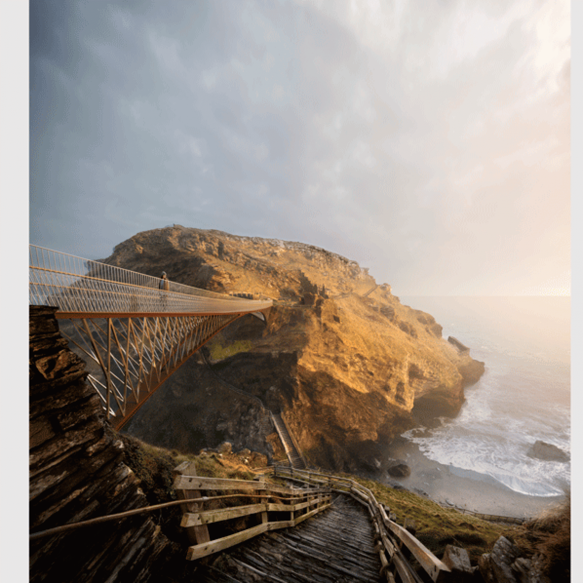 Nicht nur die Sicht auf die Brücke wird spektakulär sein, sondern auch der Blick auf Tintagel. . (MRC/Emily Whitfield-Wicks)