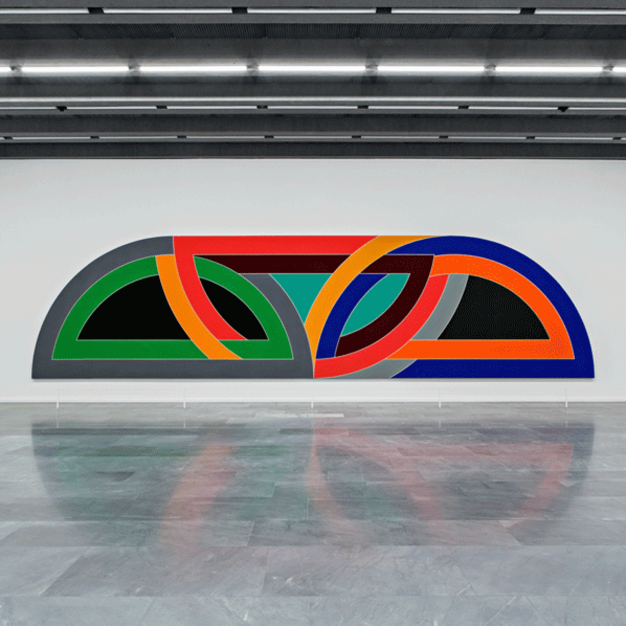 ...grosszügige Ausstellungsräume. Im Bild: Damascus Gate von Frank Stella.  (Gina Folly / Kunstmuseum Basel)