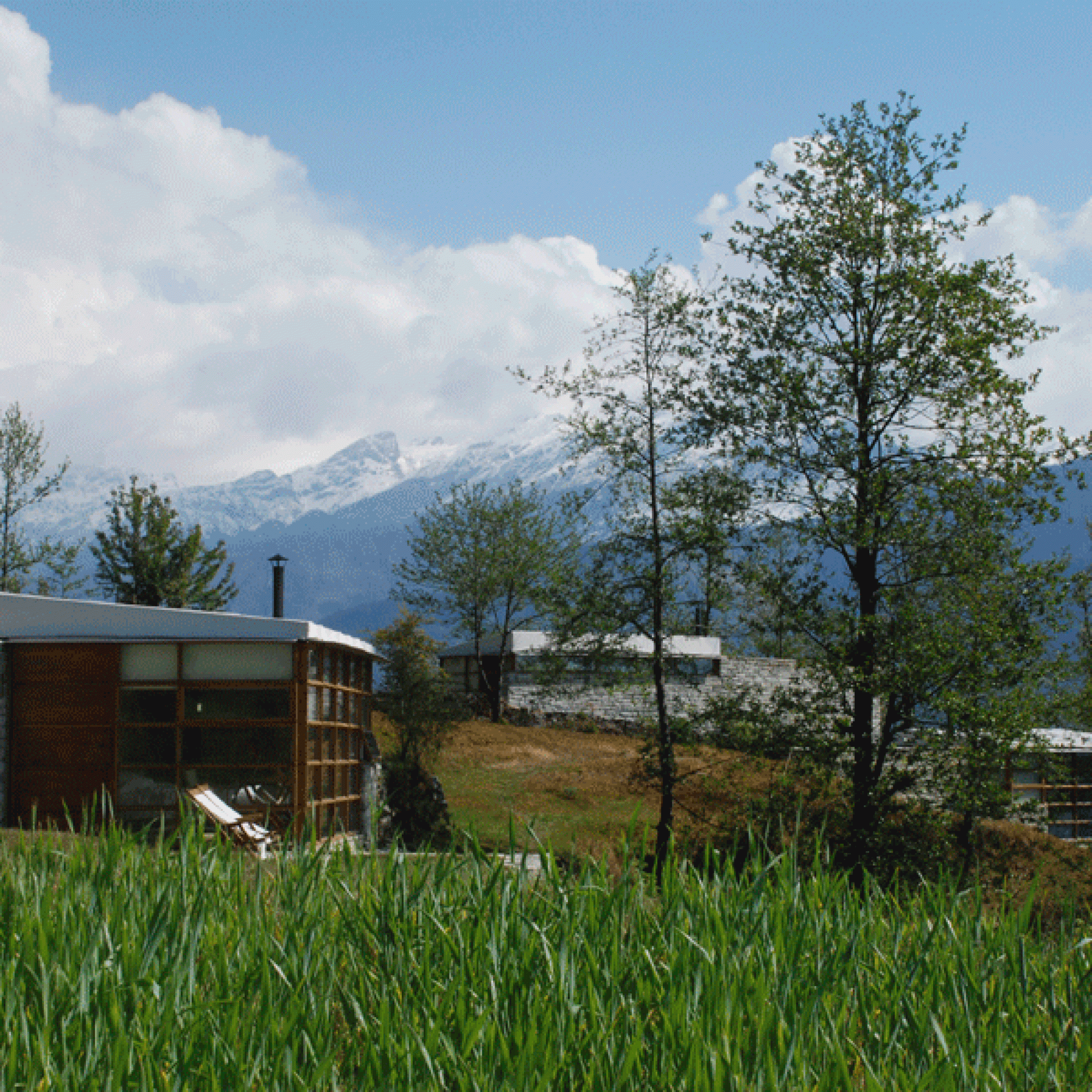 Studio Mumbai architects, Urlaubsresort Leti 360, Leti, Uttaranchal\Indien, 2007   (Studio Mumbai / DAM)