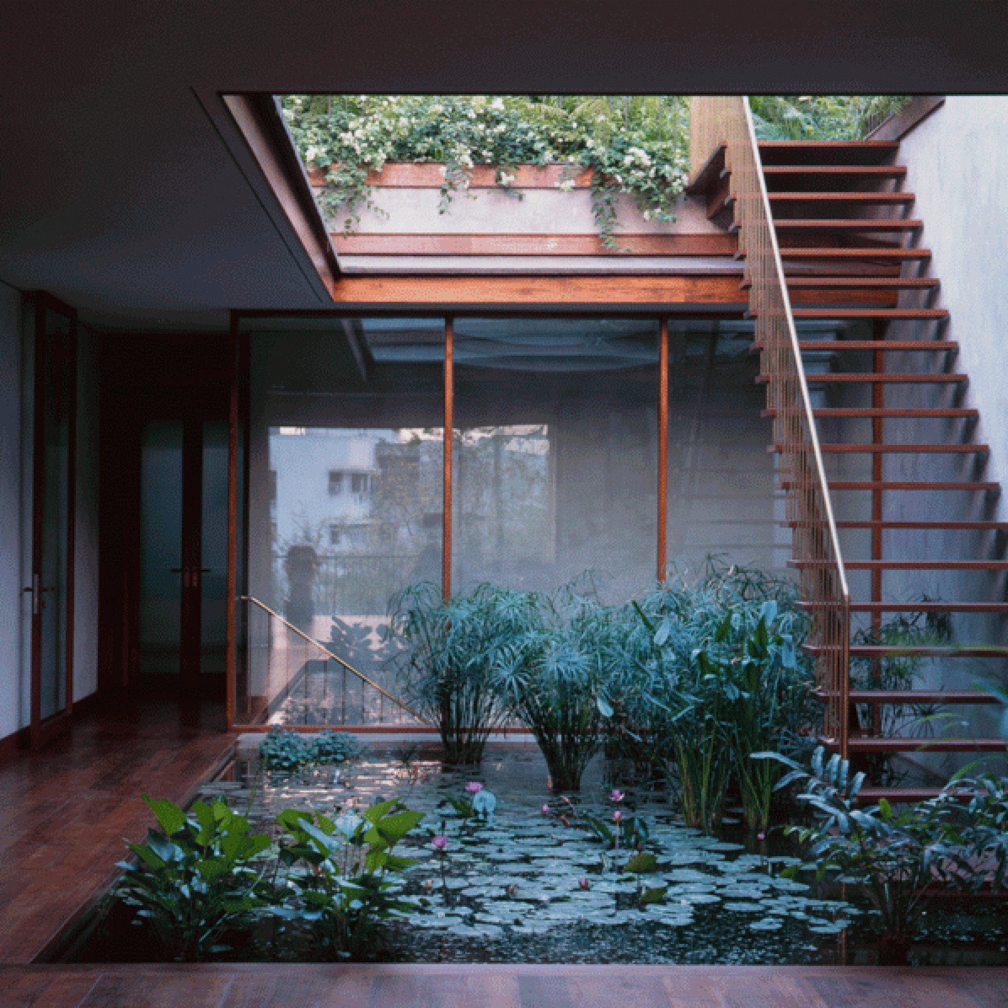 Studio Mumbai architects, Haus auf Pali Hill, Bandra, Mumbai\Indien, 2008 (Hélène Binet / DAM)