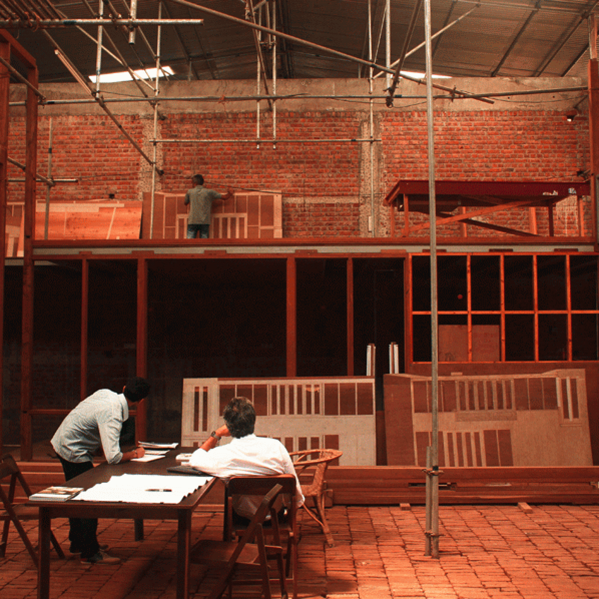 Neues Ateliergebäude Saath Rasta, Mumbai, Indien (Srijava Anumolu 7 DAM)