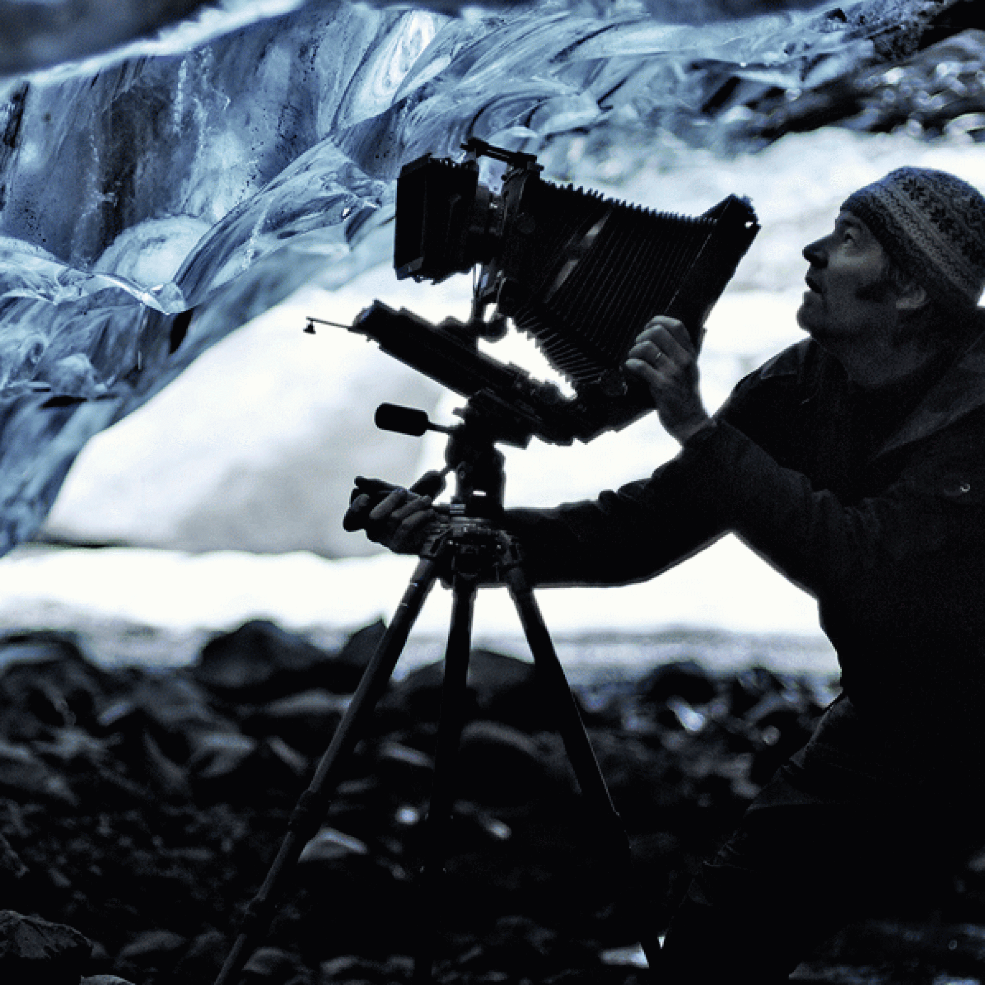 Bernd Nicolaisen bei der Arbeit. (Museum Gletschergarten)