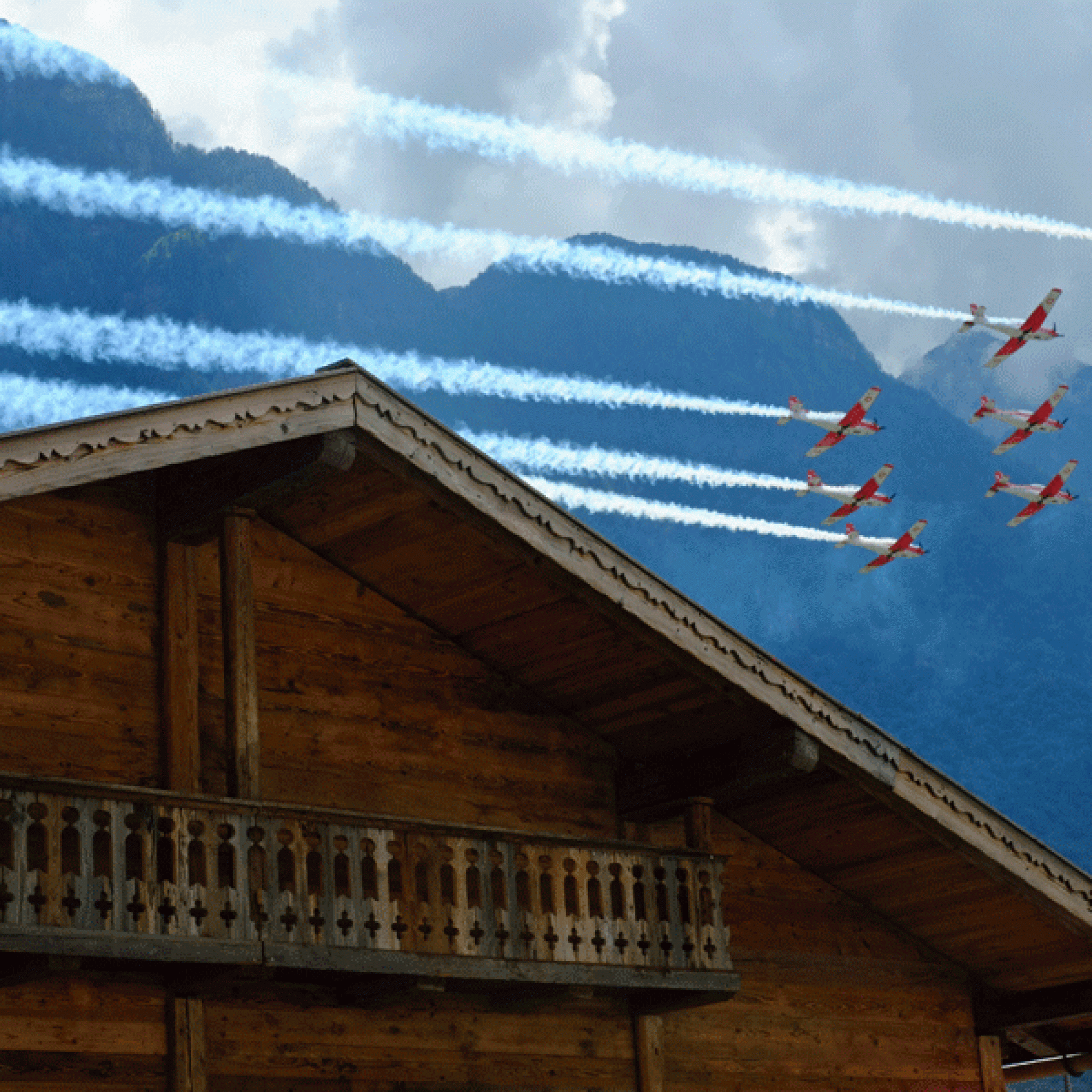 Schweizer Präszision auch in der Luft (Bild: Urs Rüttimann)