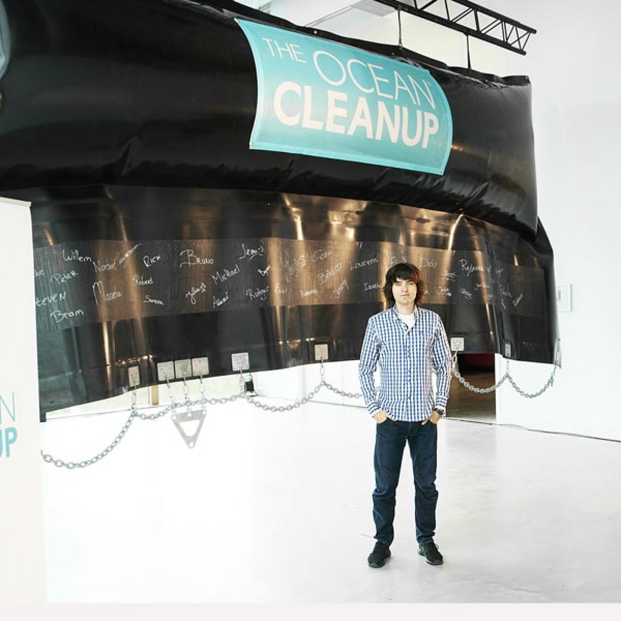 Der Erfinder des Projekts „The Ocean Clean-up“, der 21-jährige Niederländer Boyan Slat. 