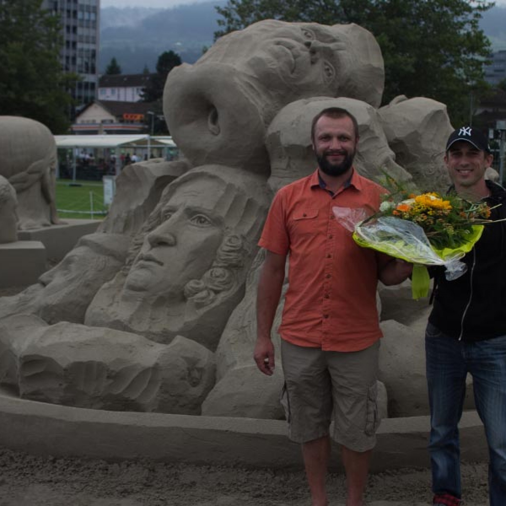 Platz 3 belegte das urkrainische Team Gleb Massalitin (rechts) und Volodymyr Milikov. 