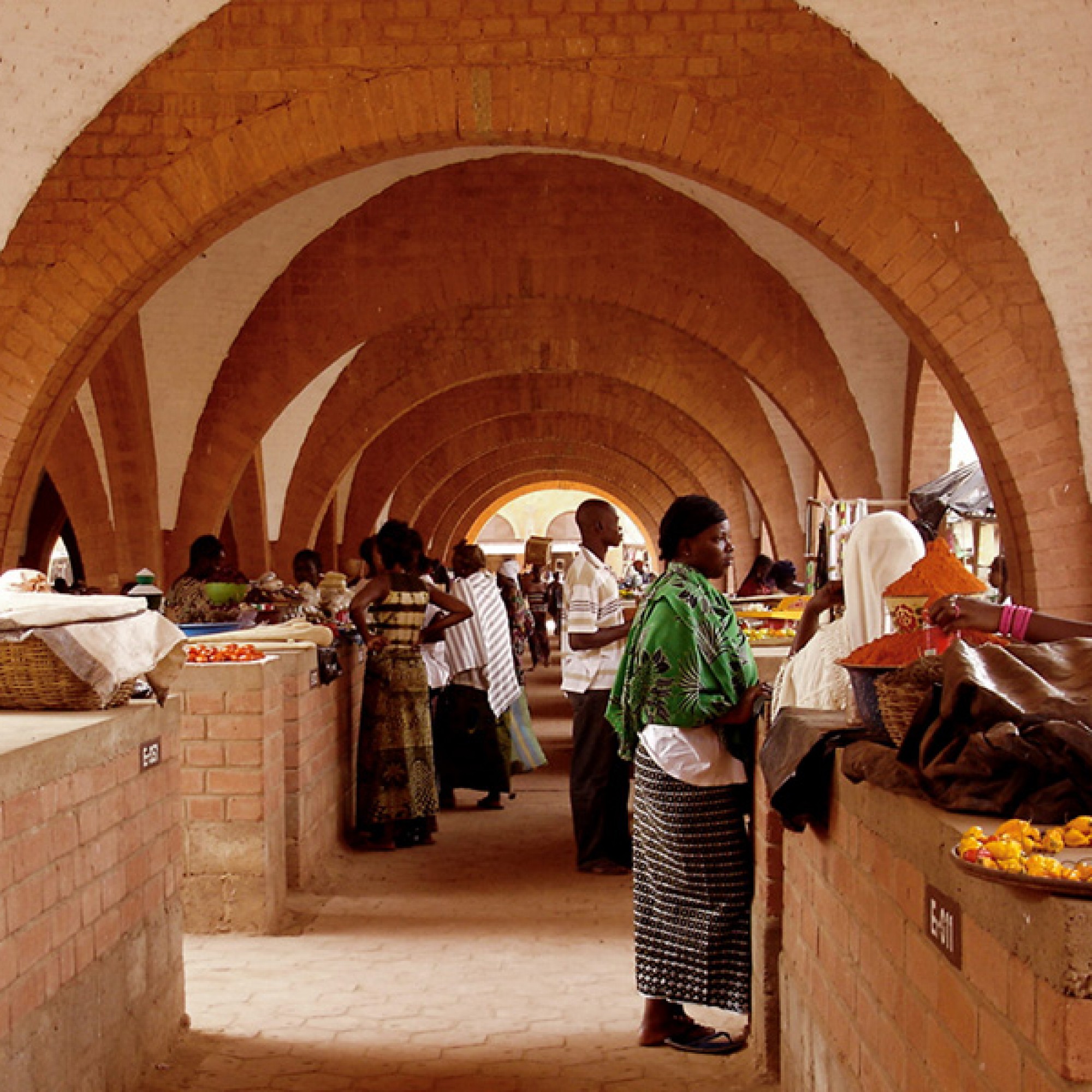 Zentraler Markt in Koudougou, Burkina Faso.