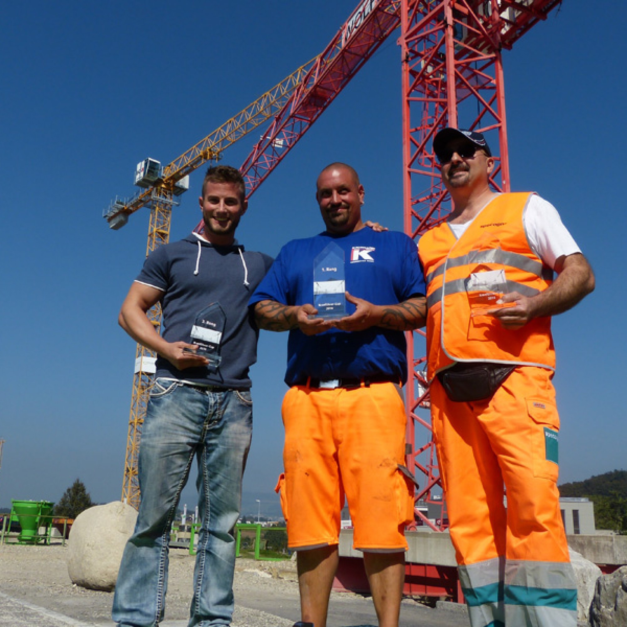 Die Bestplatzierten (v.l.): Martin Weibel (Platz 3), Thierry Oswald (Platz 1) und Enrico De Blasio (Platz 2). (Bilder zvg)