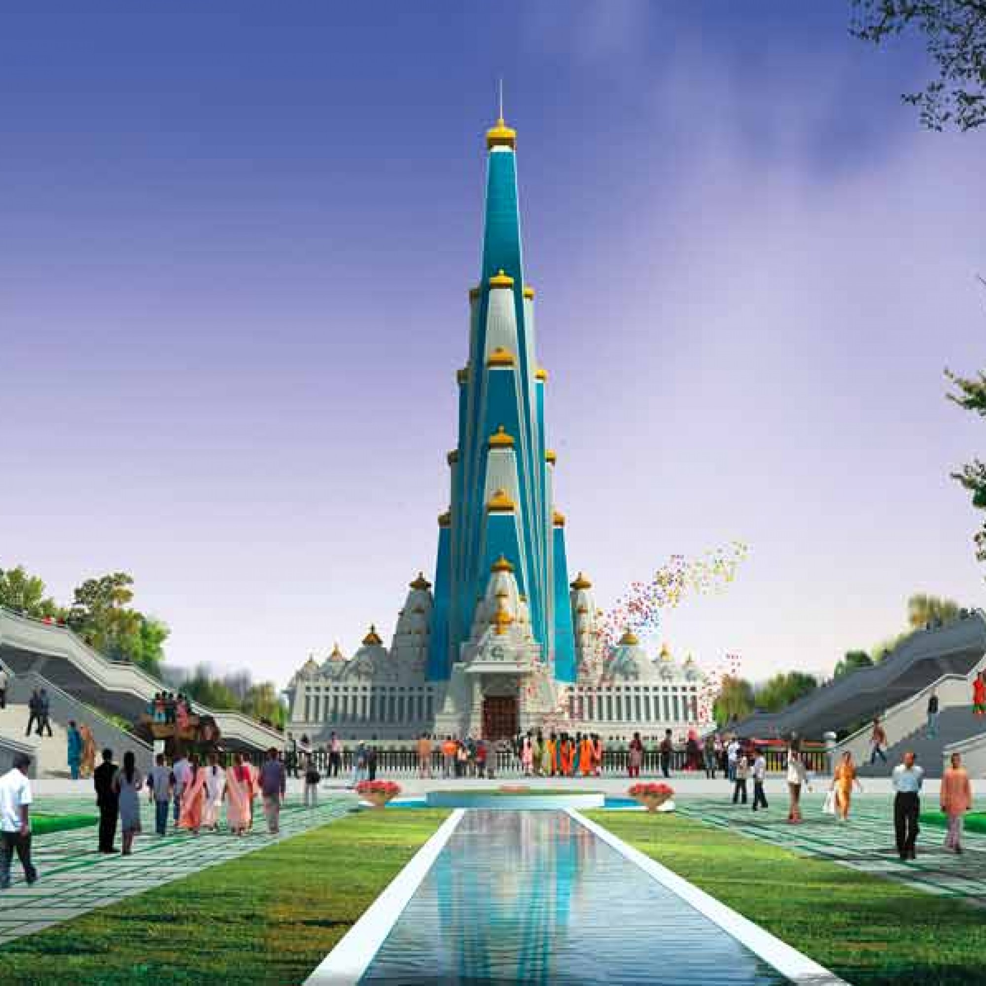 Nicht nur wegen seiner gigantischen Ausmass dürfte der Tempel sowohl bei Tag... (zvg) 1/4