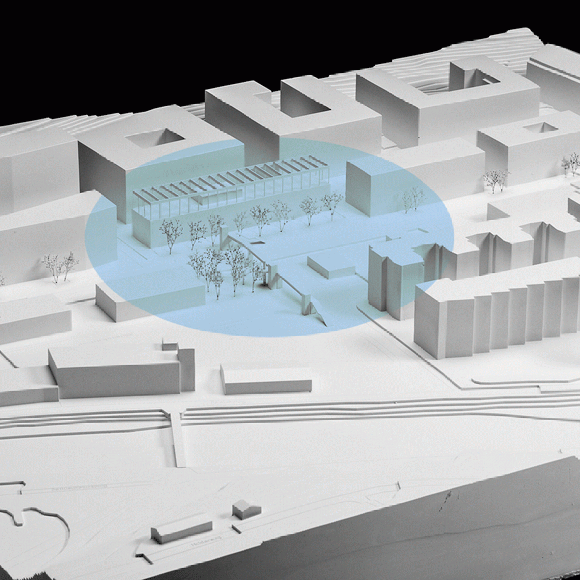 Die Schulanlage soll durch eine Fussgänger-Passerelle mit dem Quartier verknüpft werden. (Bild zvg)