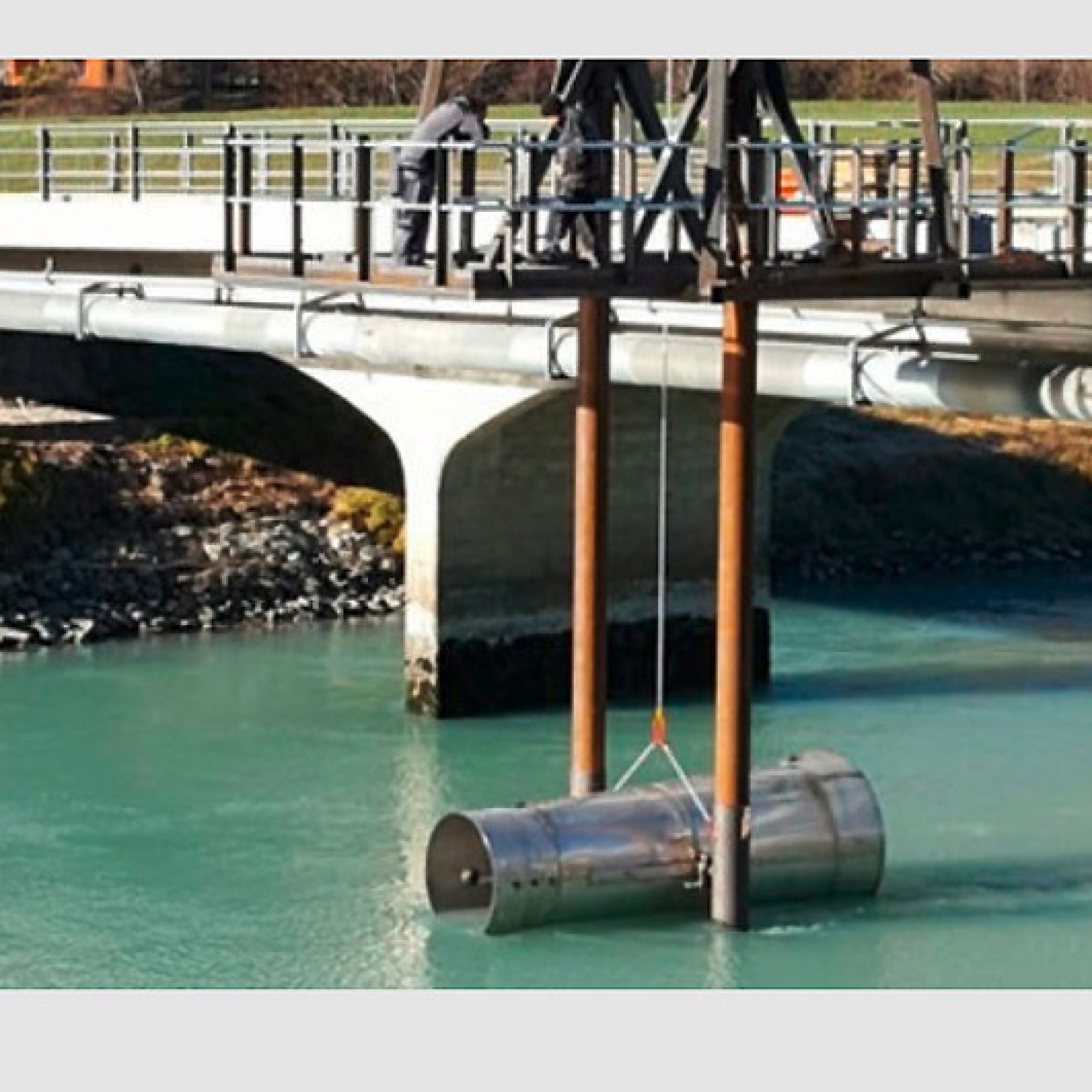 Die Durchströmturbine wurde an Hochschule für Ingenieurwissenschaften des Kantons Wallis entwickelt. (hevs.ch)