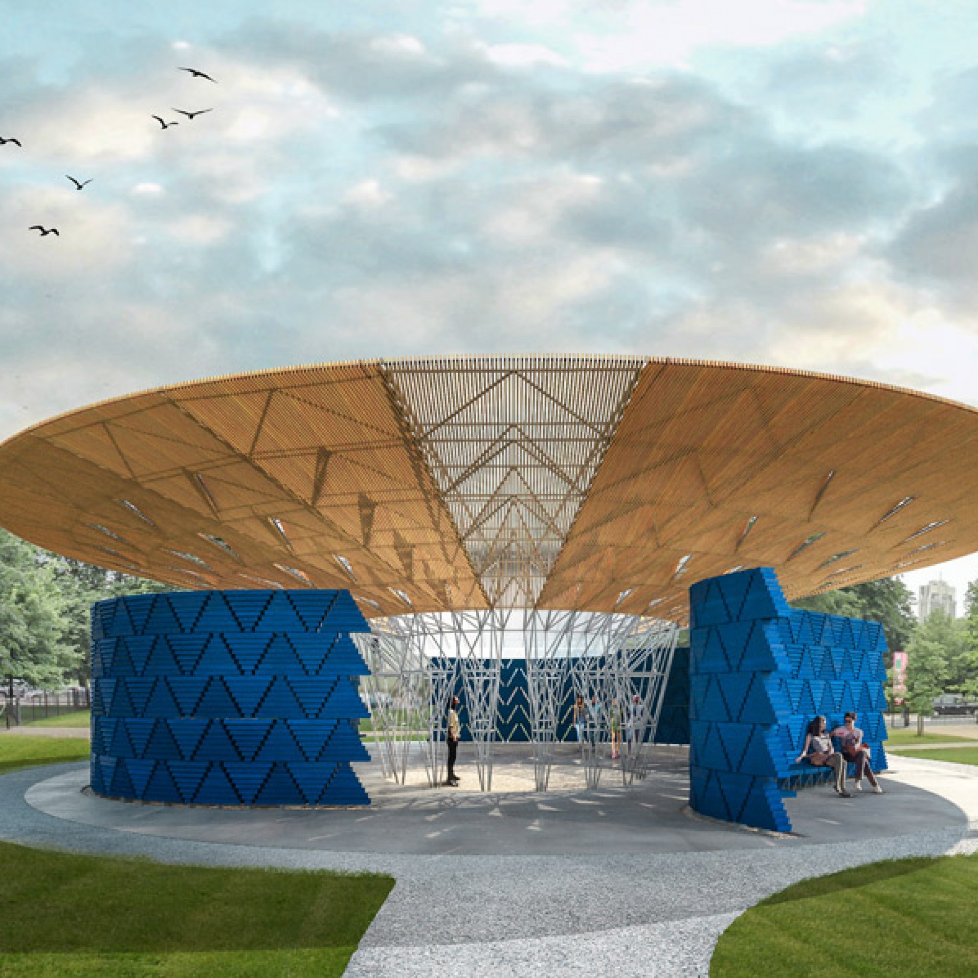 Der Pavillon wurde von einem Baum in Heimatdorf Kérés inspiriert. (zvg)