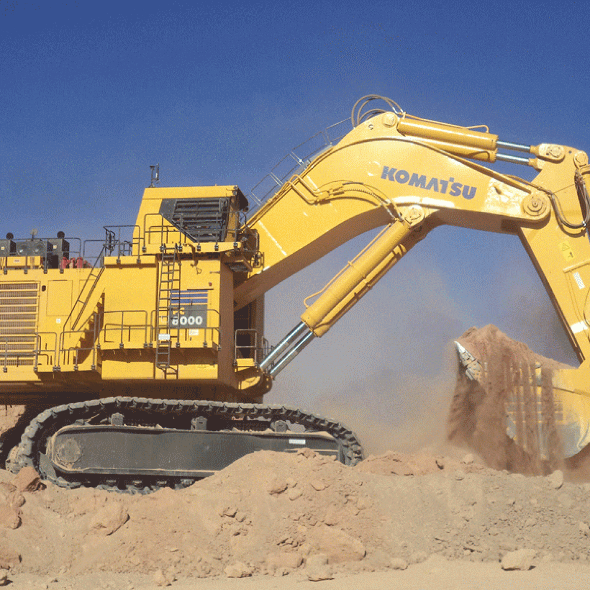 Platz 7: Komatsu PC 8000-6, 16,9 Meter hoch, 752 Tonnen schwer. (Komatsu)