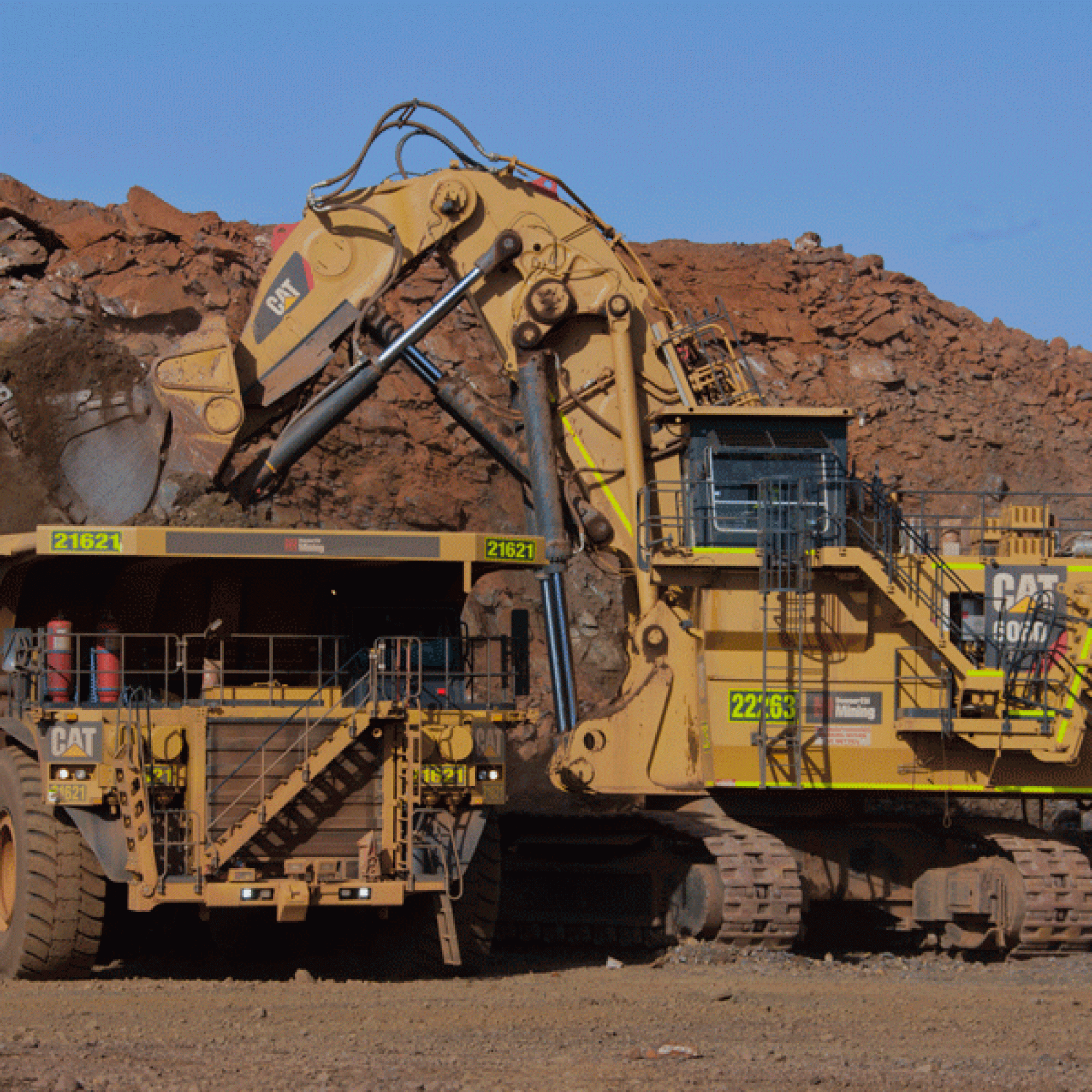 Platz 10: Caterpillar 6060, 15,9 Meter hoch, 570 Tonnen schwer. (Caterpillar)