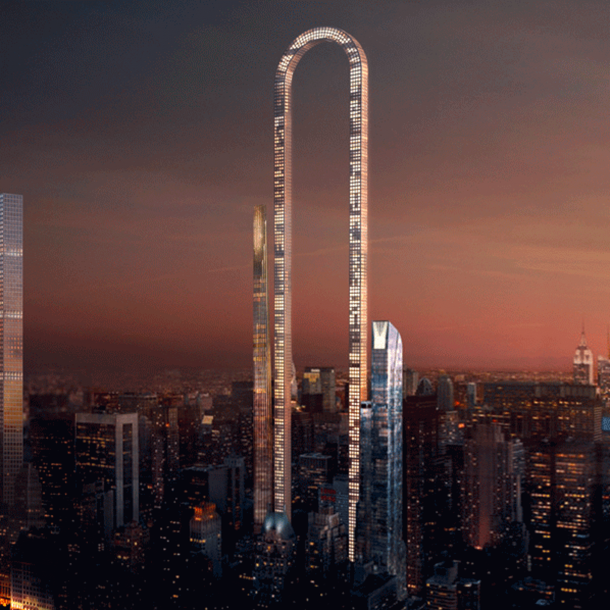 Ein umgekehrtes, schmales U: so stellen sich die Architekten ihren "langen" Turm vo. (zvg)
