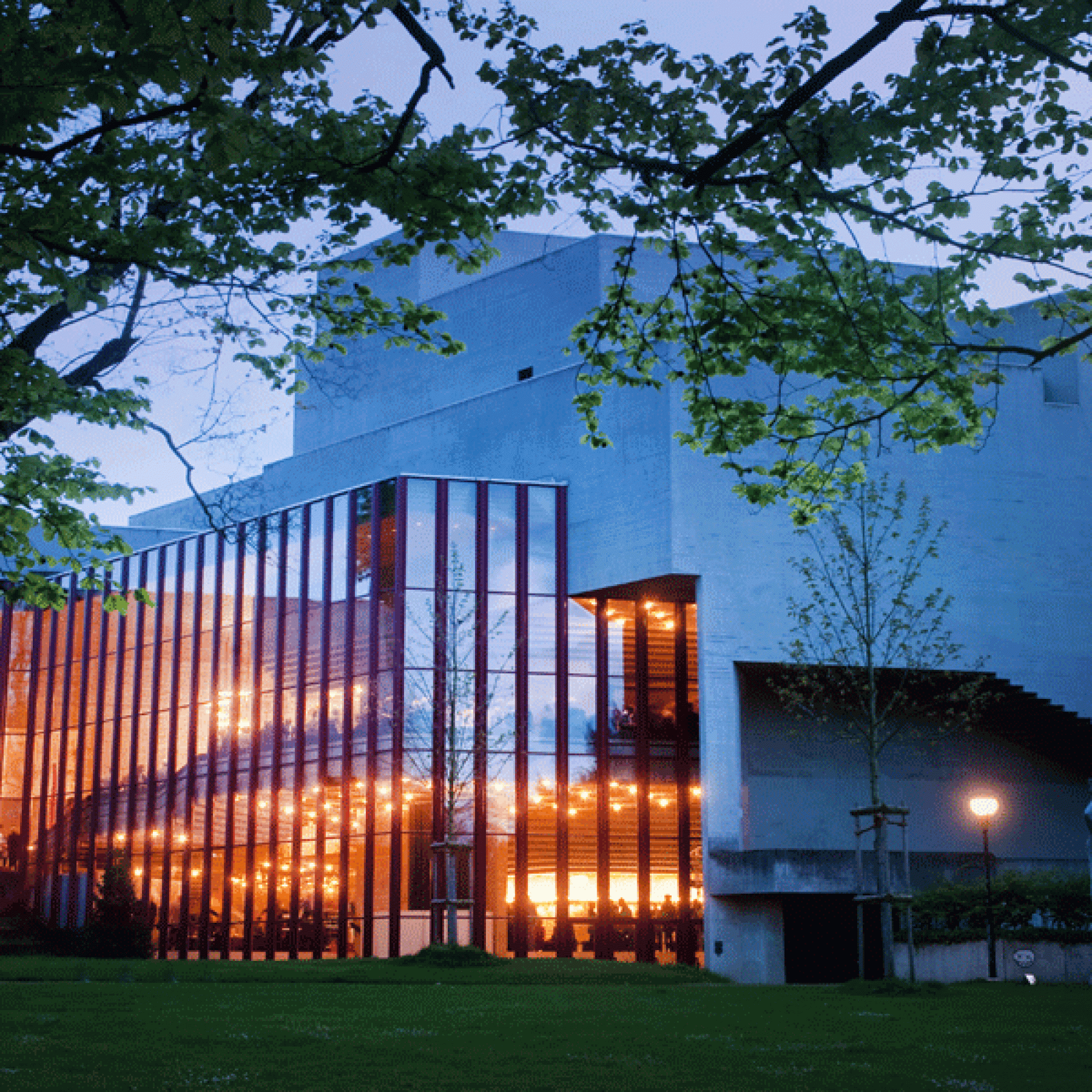 Theater St. Gallen vom Stadtpark aus gesehen. (Theater St. Gallen, Tine Edel)