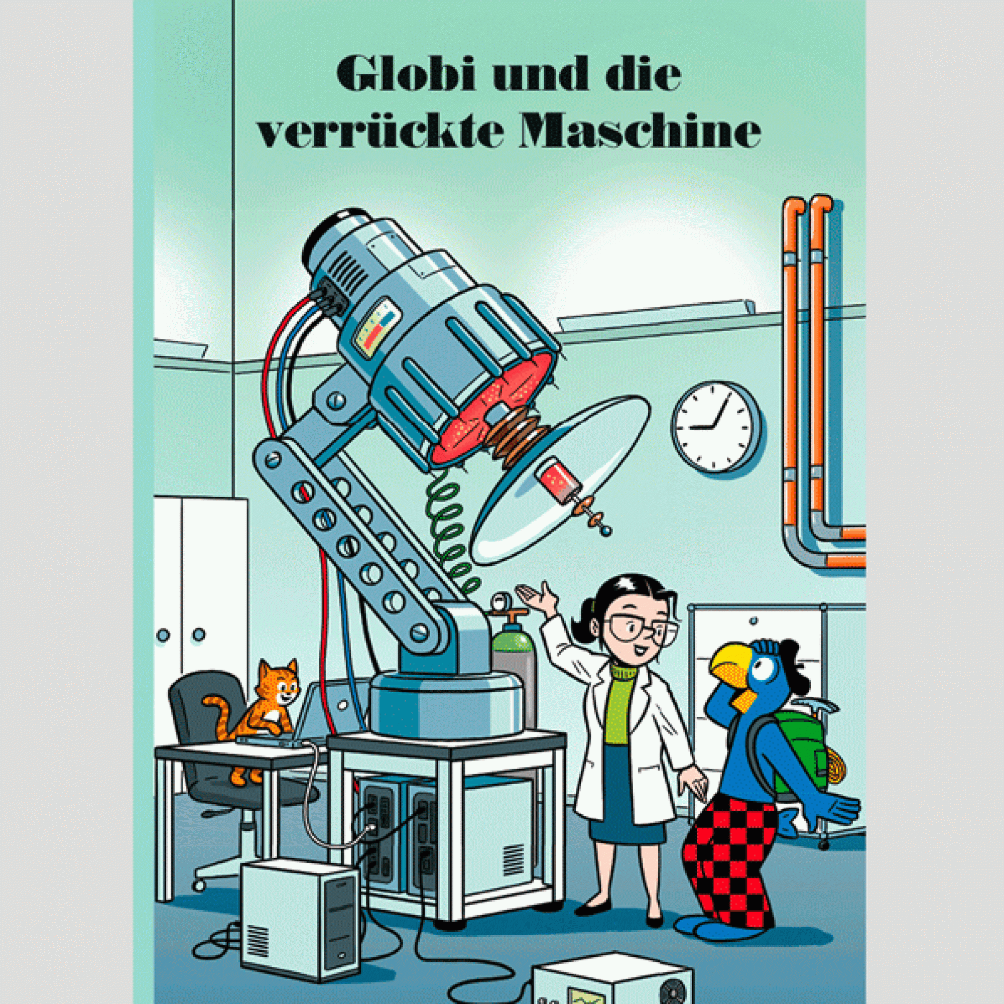 Das Abenteuer geht los, Dank einem tolpatschigen Kater und Paulis V-Nator. (Daniel Frick, Globi-Verlag)