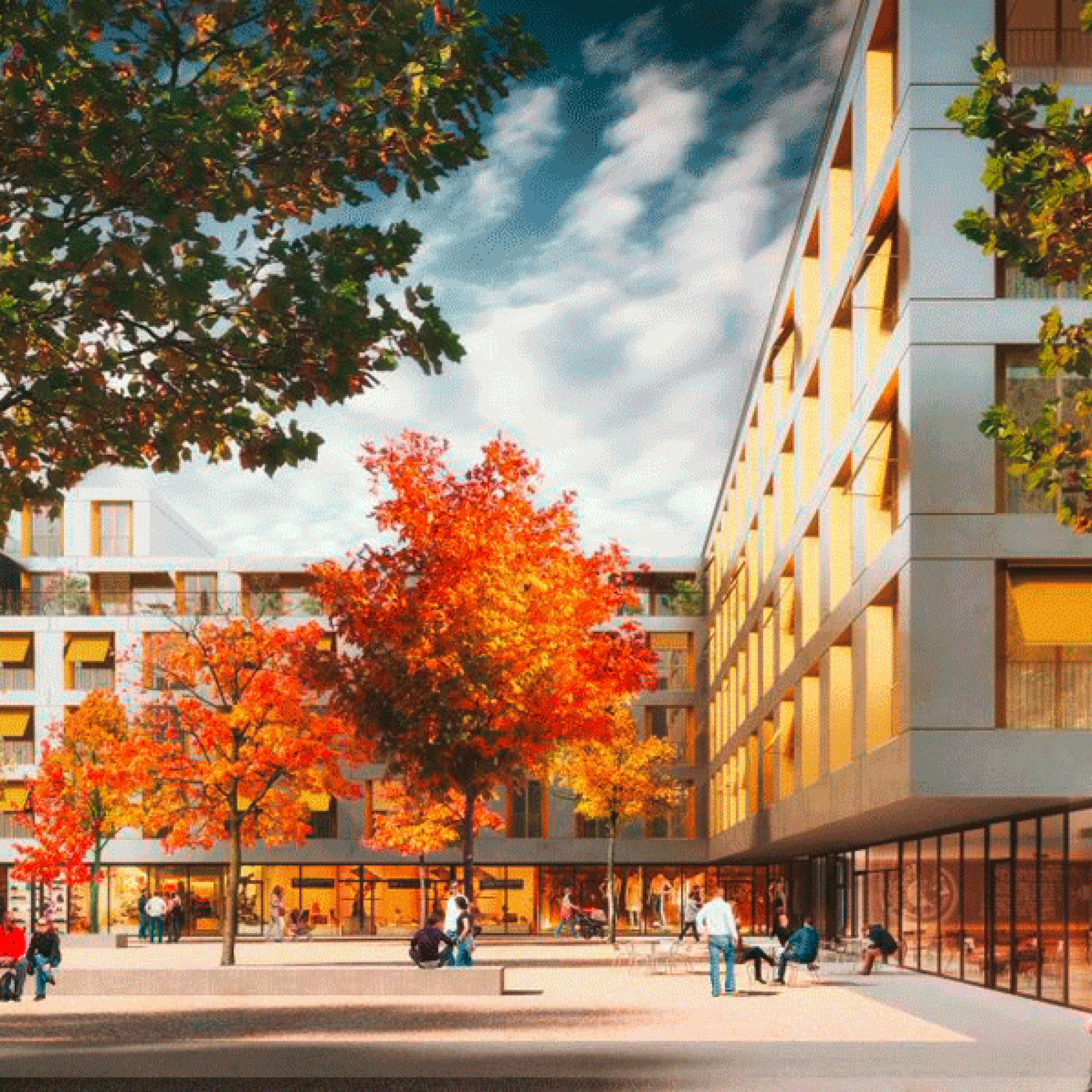Die Siedlung "sue&til" stammt aus der Feder weberbrunner architekten AG und Soppelsa Architekten GmbH. (Implenia)