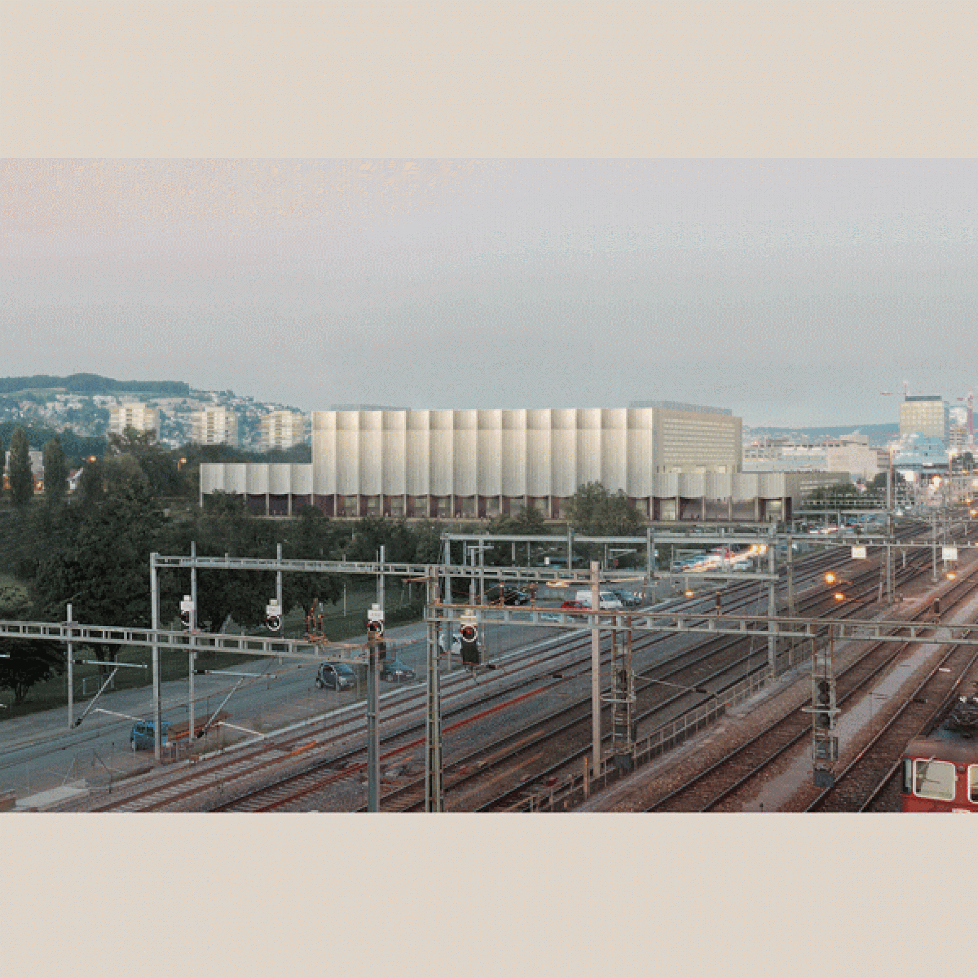 Das neue Stadion von aussen…