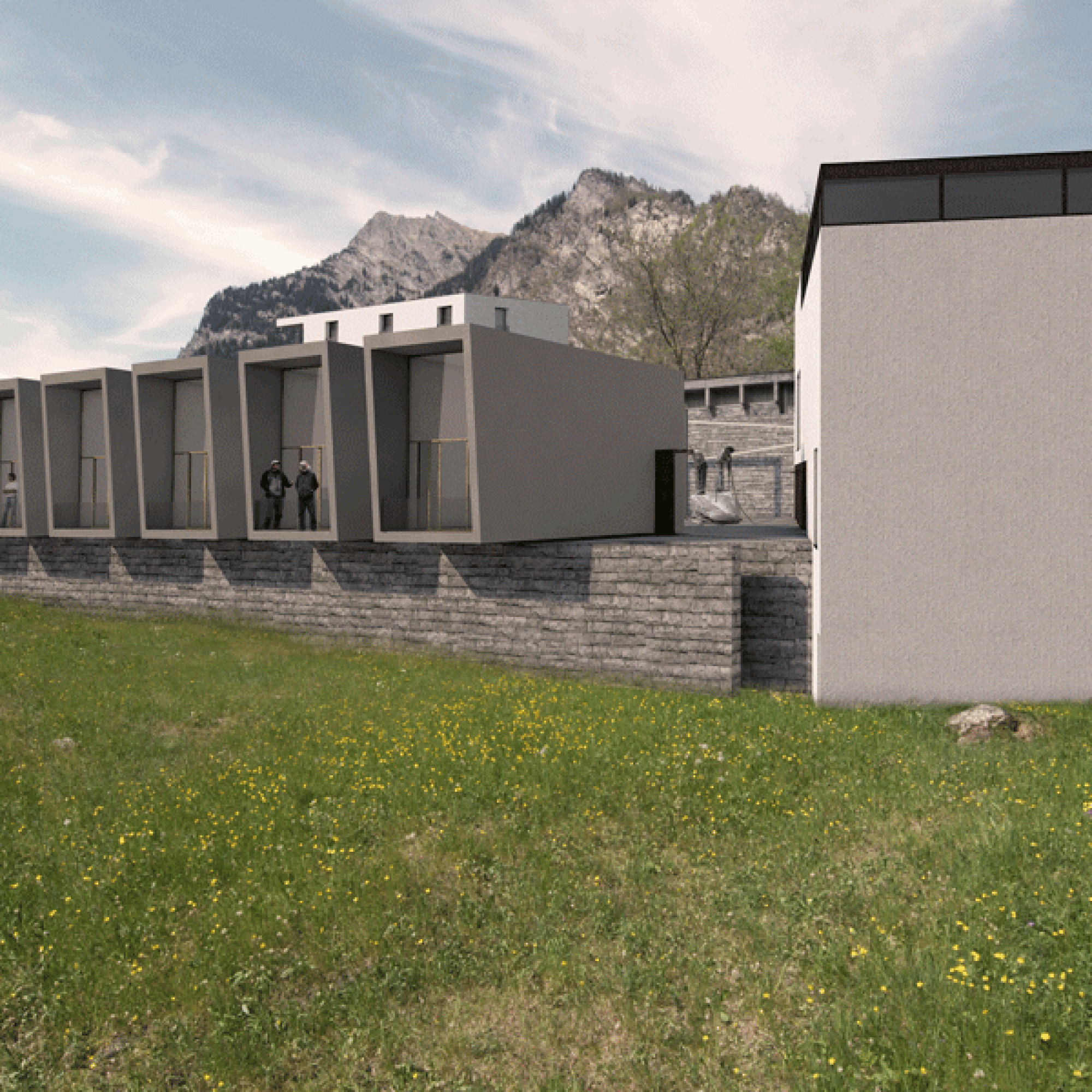 So soll das Bildhauerzentrum aussehen. (Visualisierungen zvg)
