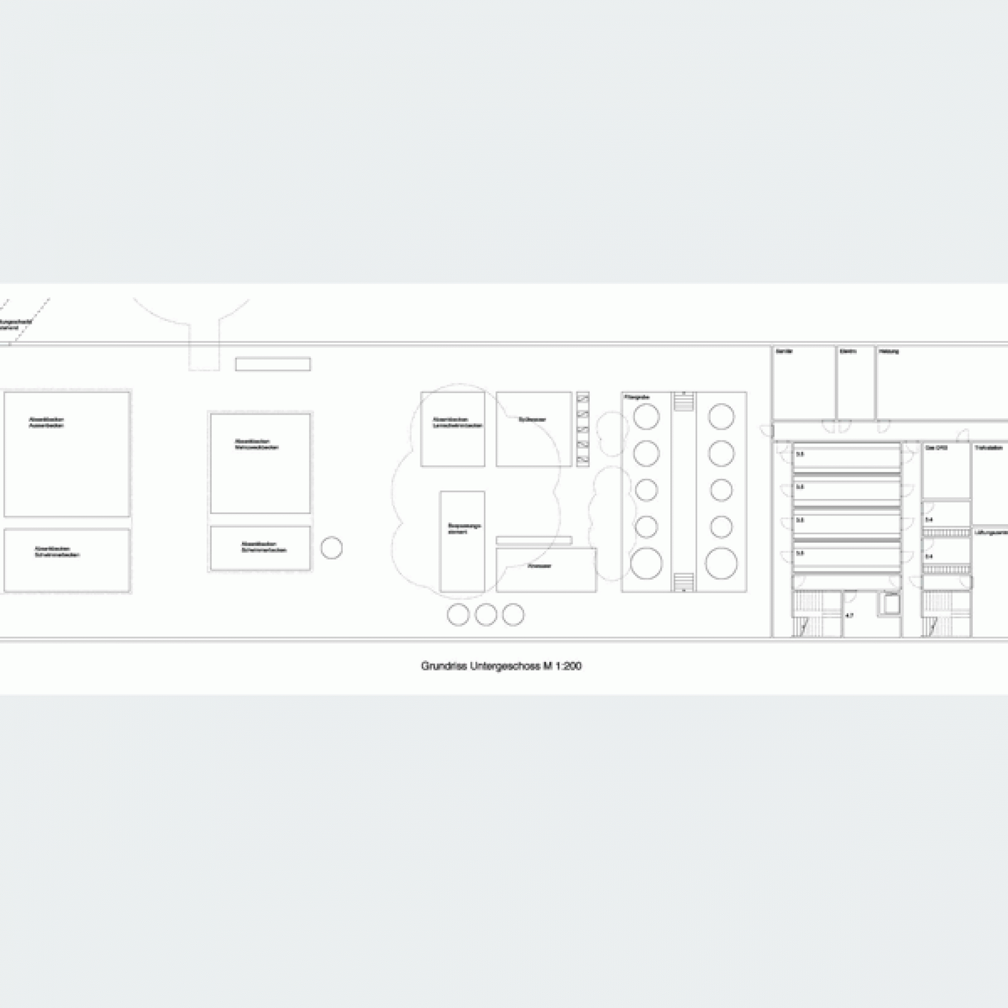 Grundriss Untergeschoss 1:200