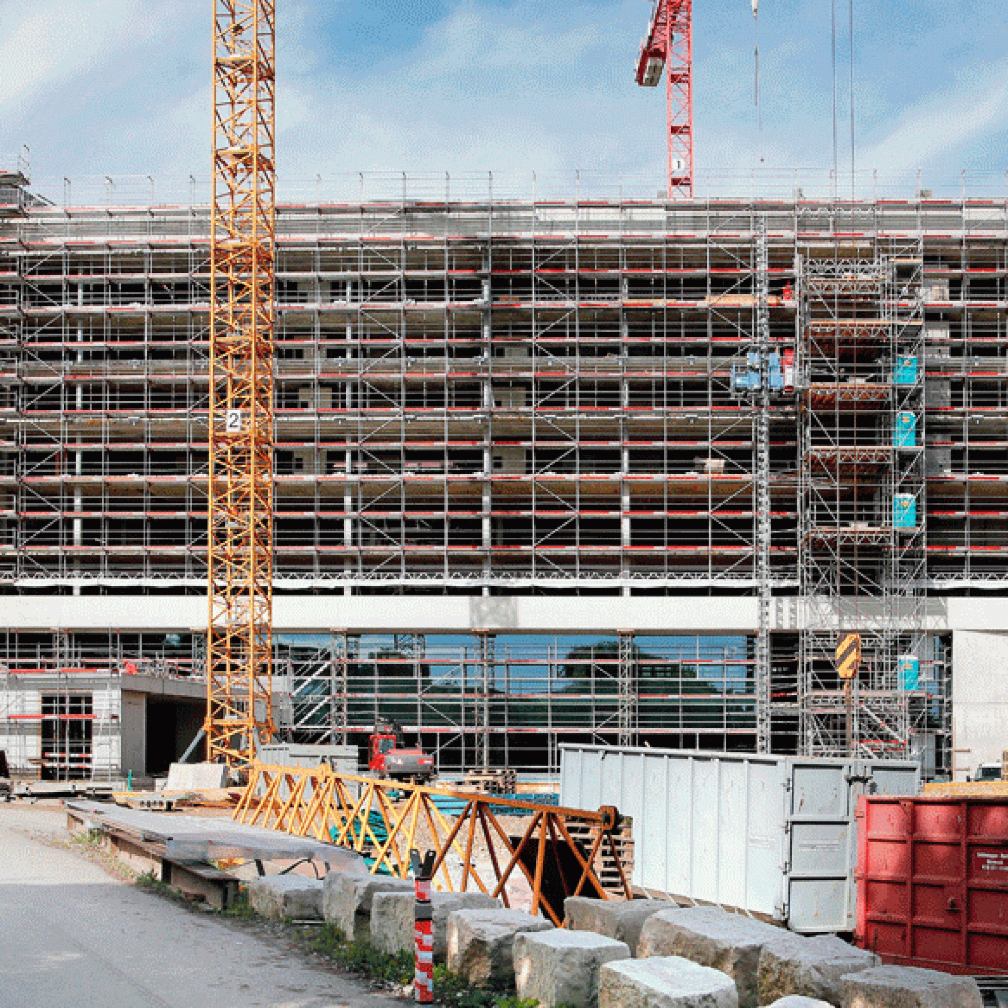 Der Rohbau des neuen Bürgerspitals Solothurn wurde im Mai fertiggestellt. (Bild: zvg)
