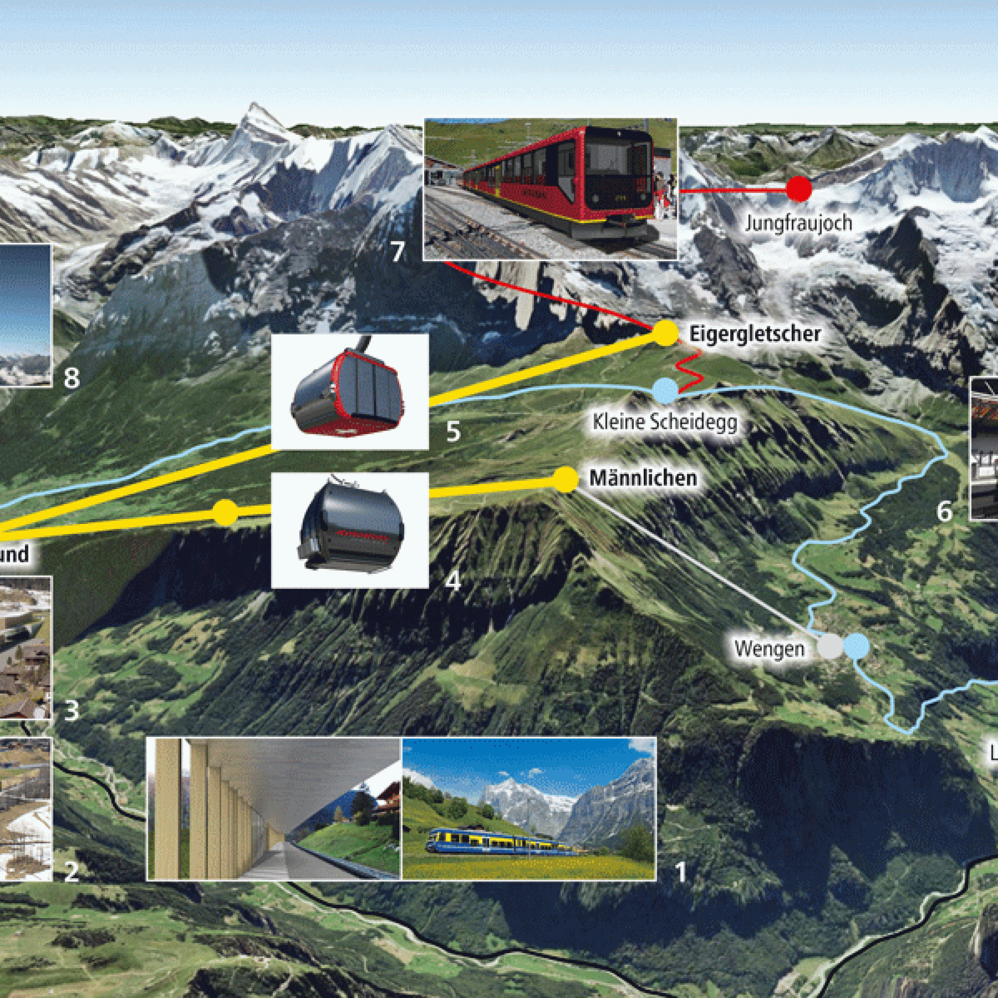 Eine Übersicht: Unten links befindet sich das Terminal Grund. (Bild: zvg)