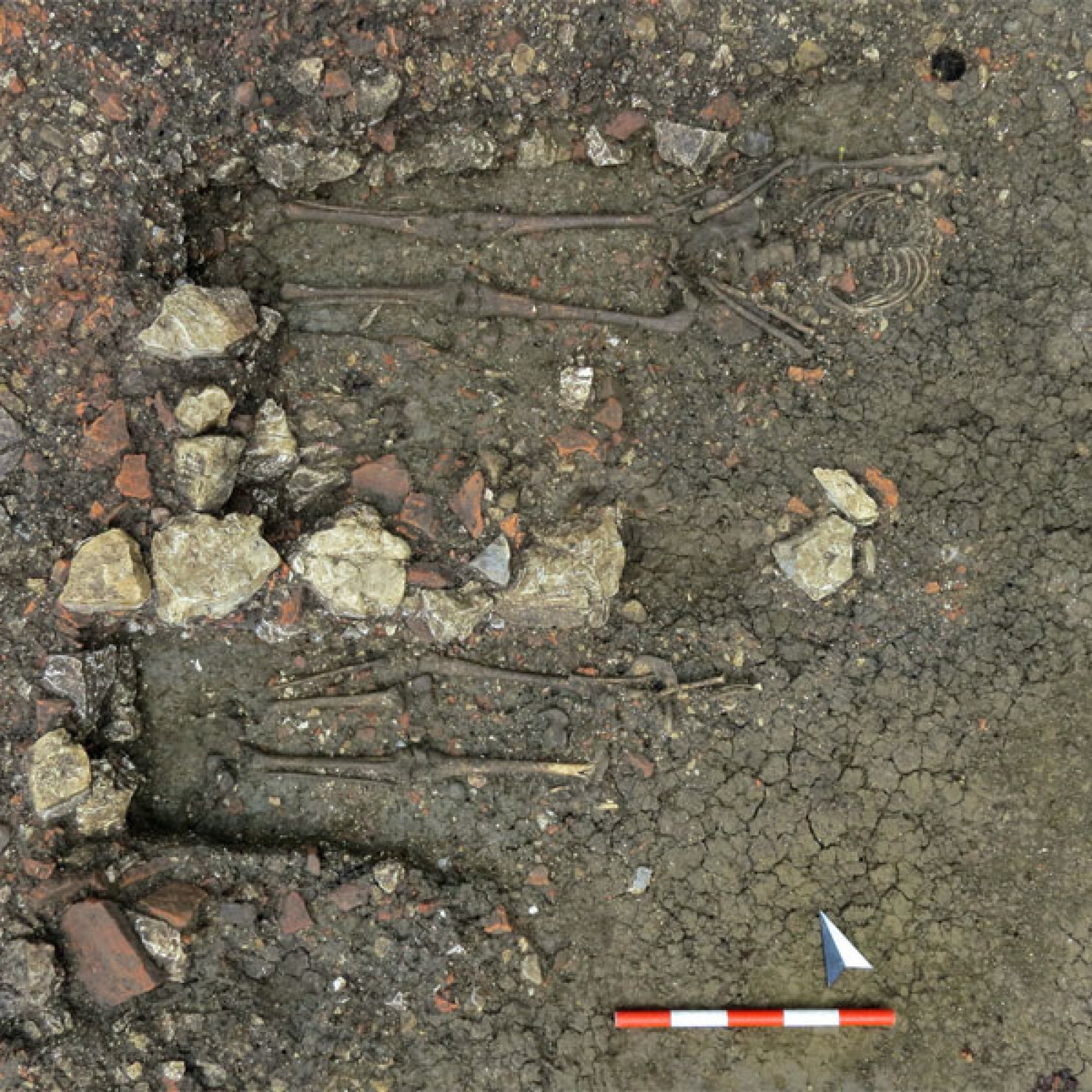 Ausgrabung von frühmittelalterichen Gräbern. (Bild: zvg)