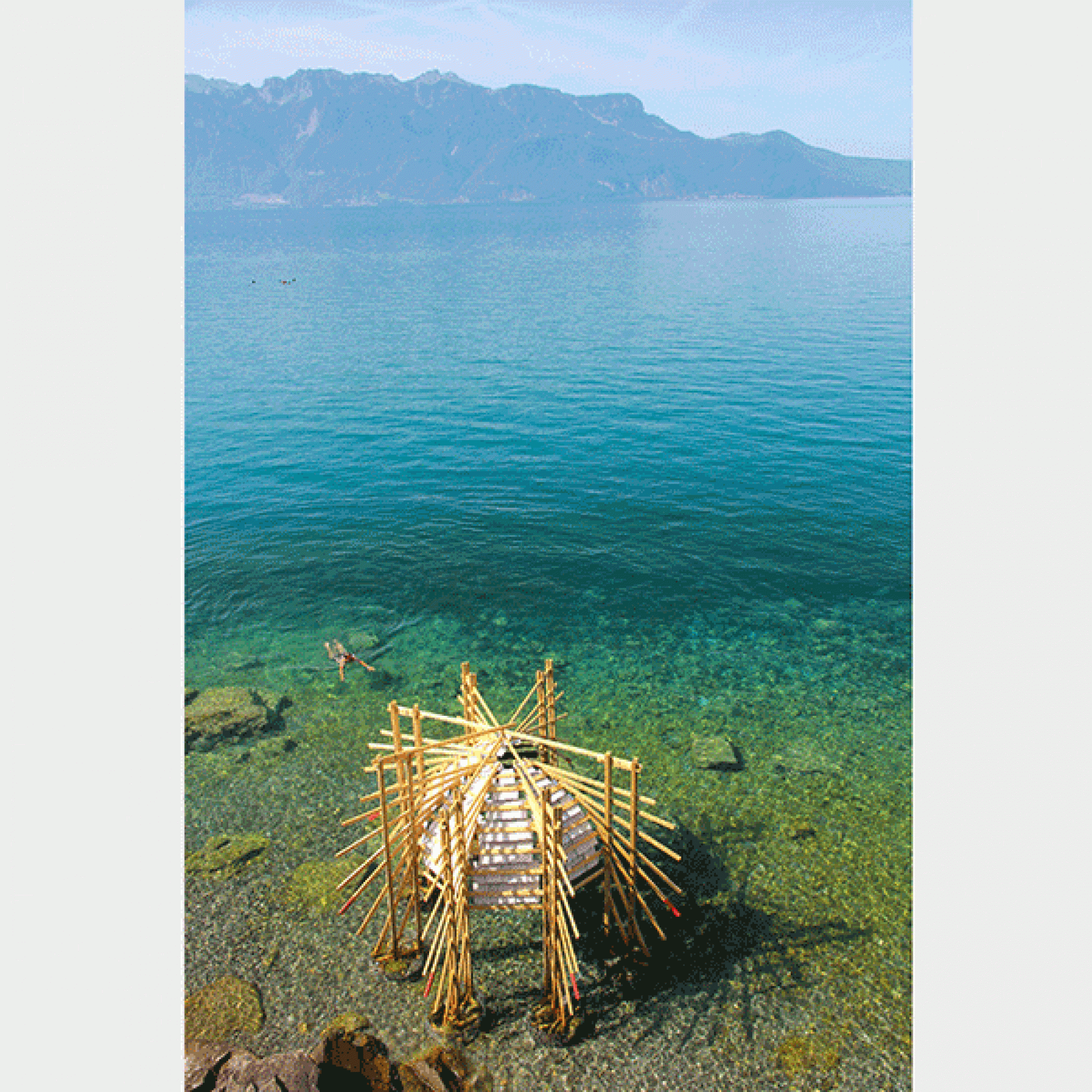 Der Pavillon bei Saint-Saphorin sollte die Landschaft des Lavaux, See und Firne widerspiegeln. (EPFL)