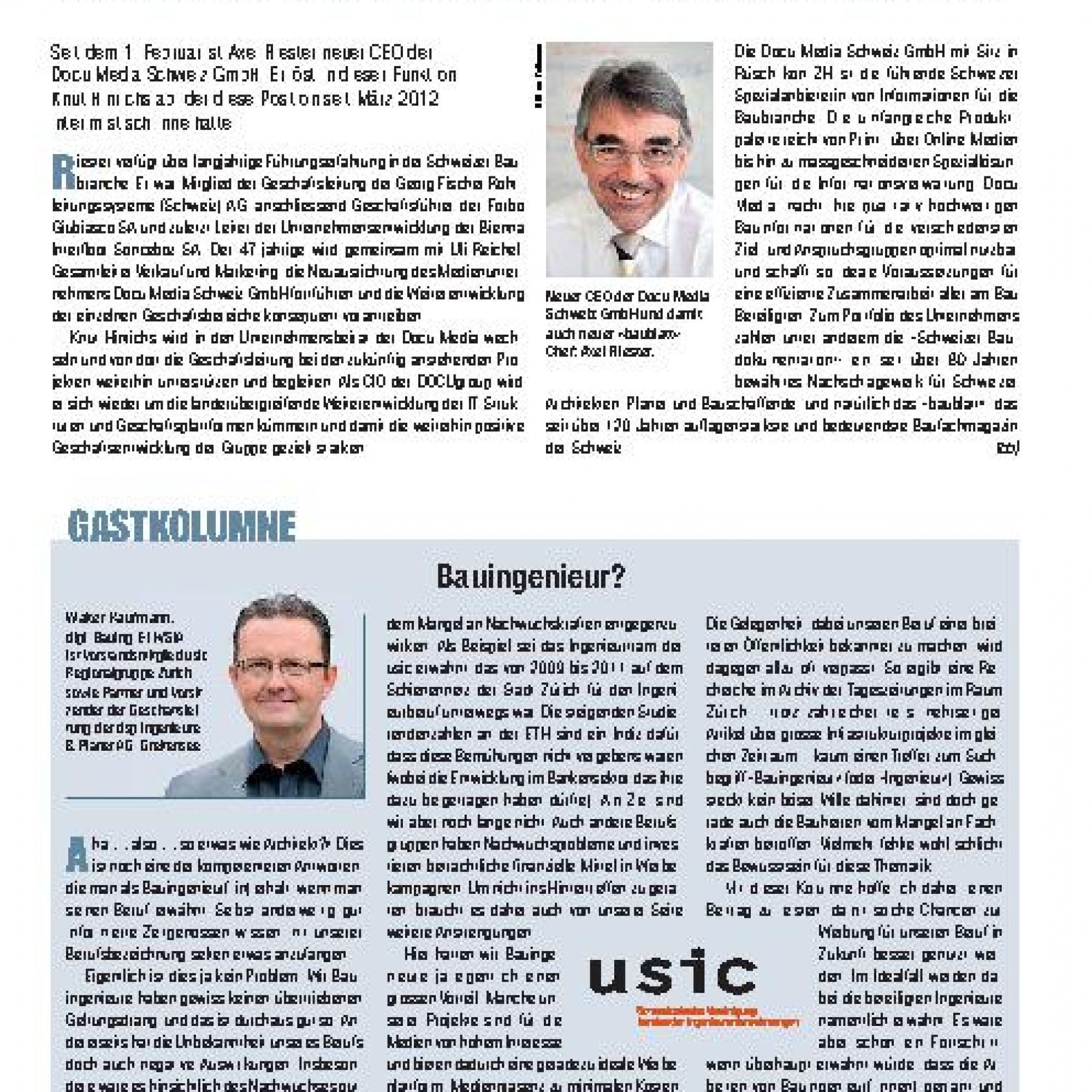 Axel Riester ist neuer CEO der Docu Media Schweiz GmbH | Baublatt