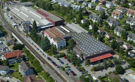 Luftbild Werk Hedingen.