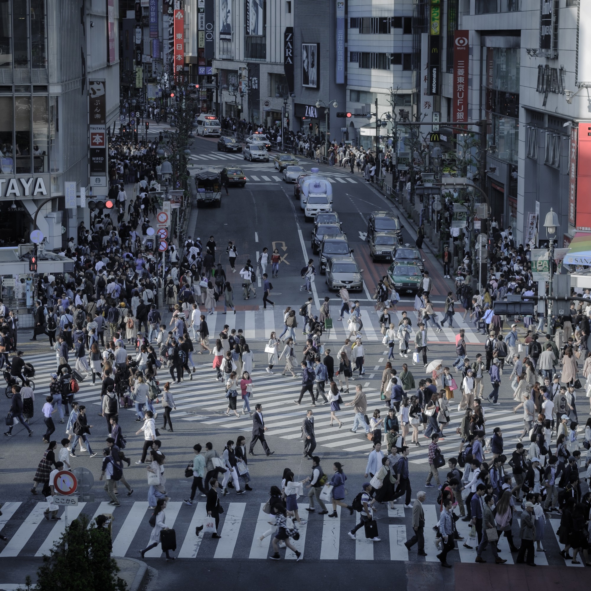 Shibuya-Kreuzung in Tokio