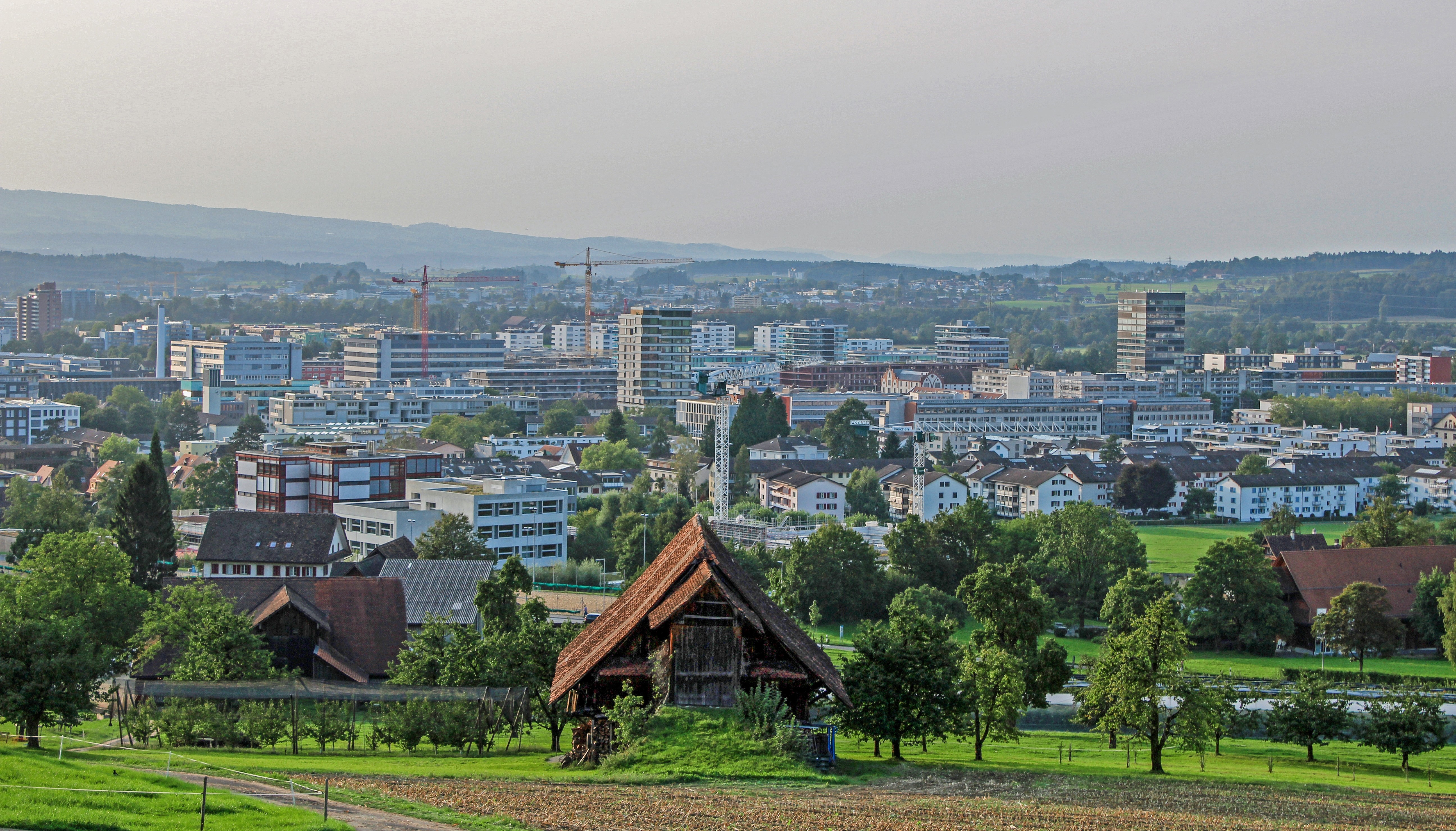 Blick auf die Stadt Zug.