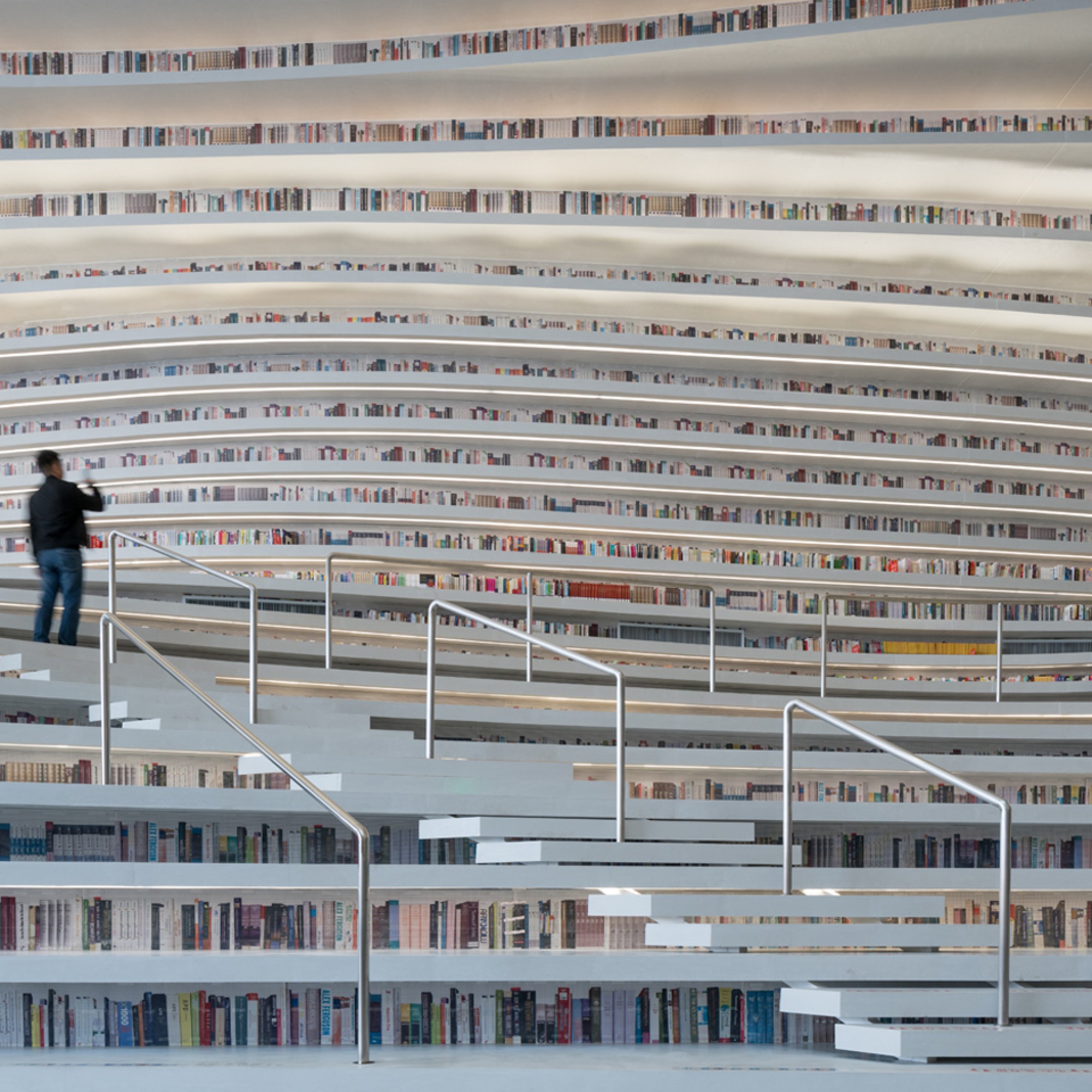 Die Bauzeit der Bibliothek betrug nur drei Jahre.