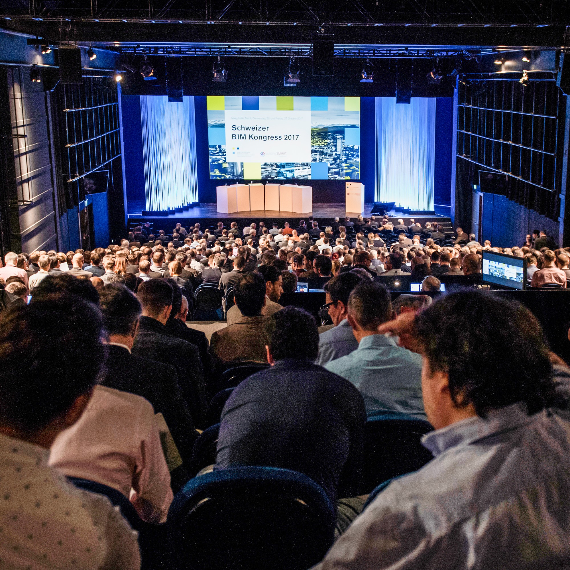 Mit 1400 Besuchern an zwei Tagen war auch der zweite Schweizer BIM Kongress ein voller Erfolg und restlos ausgebucht. 