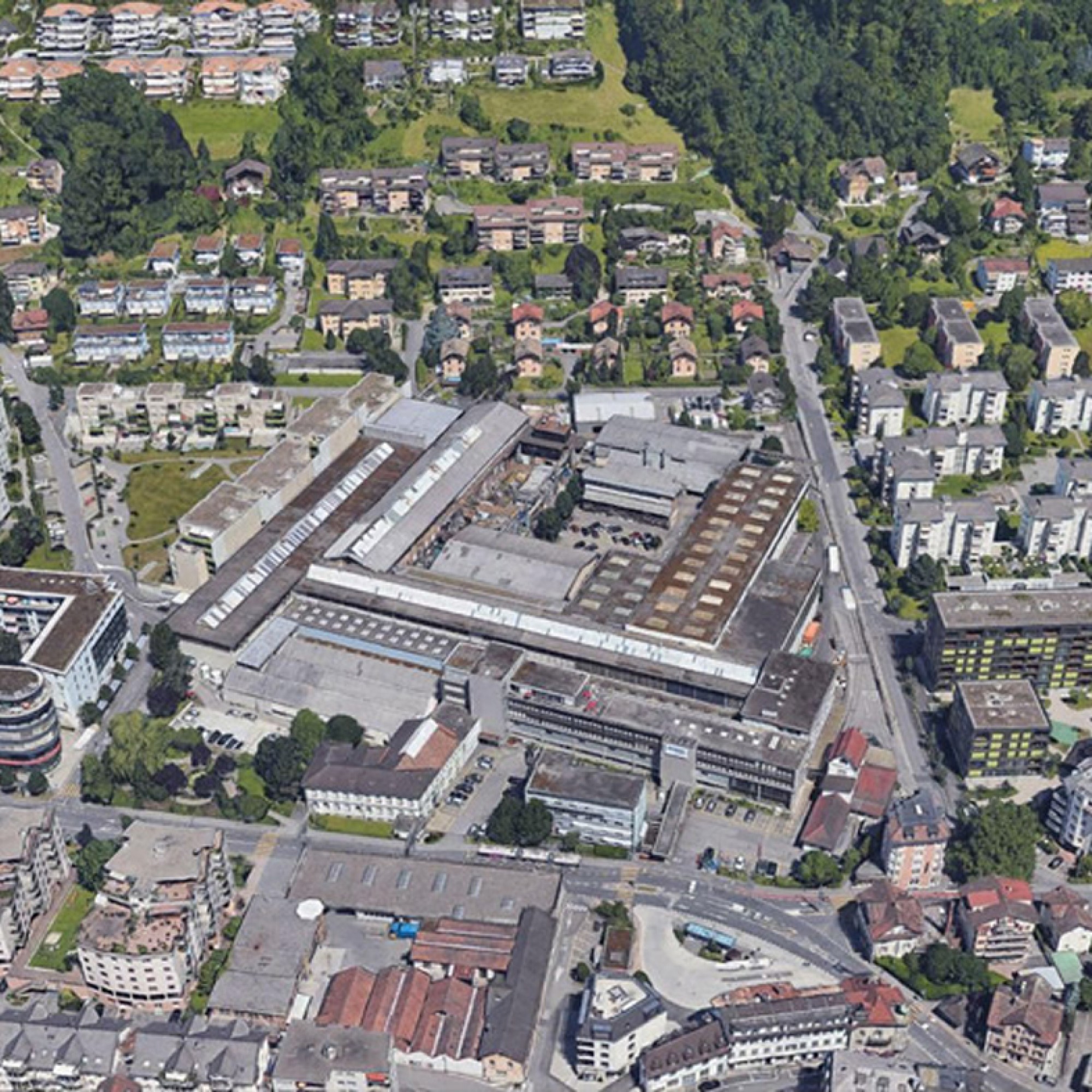 Das ehemalige Fabrikareal der Firma Andritz Hydro in Kriens.