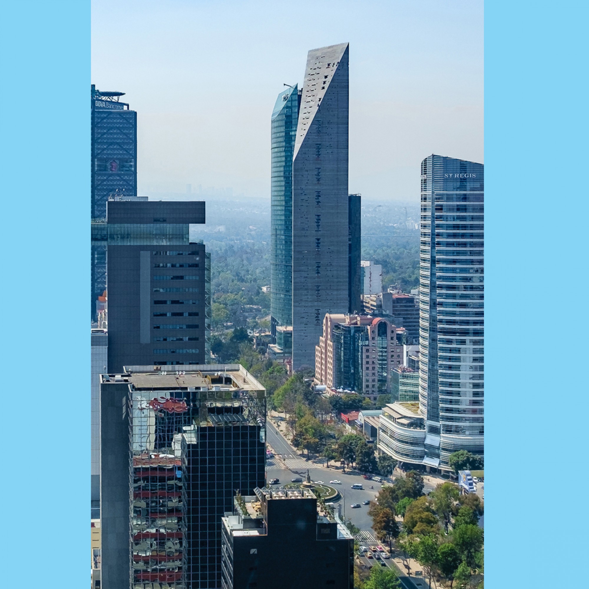 Platz 2: Torre Reforma in Mexico City, Mexiko, von LBR&A Architectos, Höhe 245 Meter, 57 Etagen.