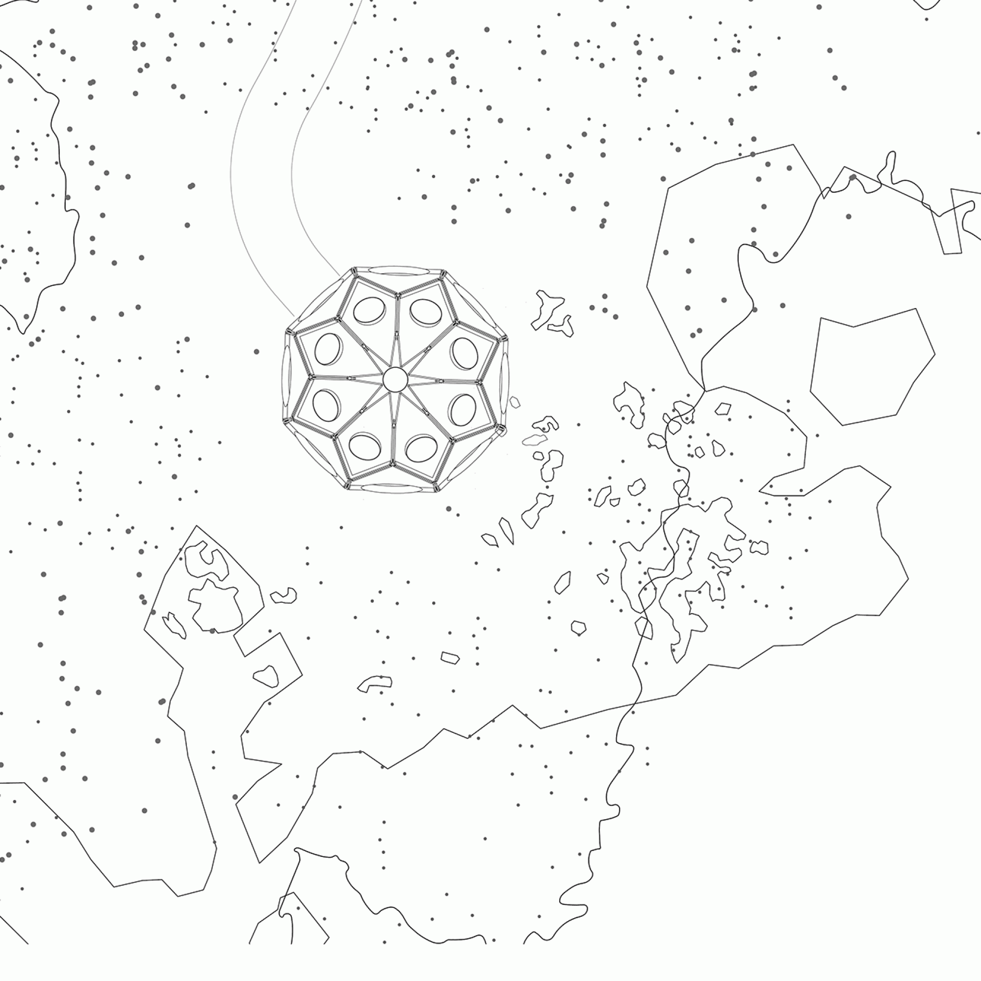 Vogelbeoachtungsstation. (Plan)