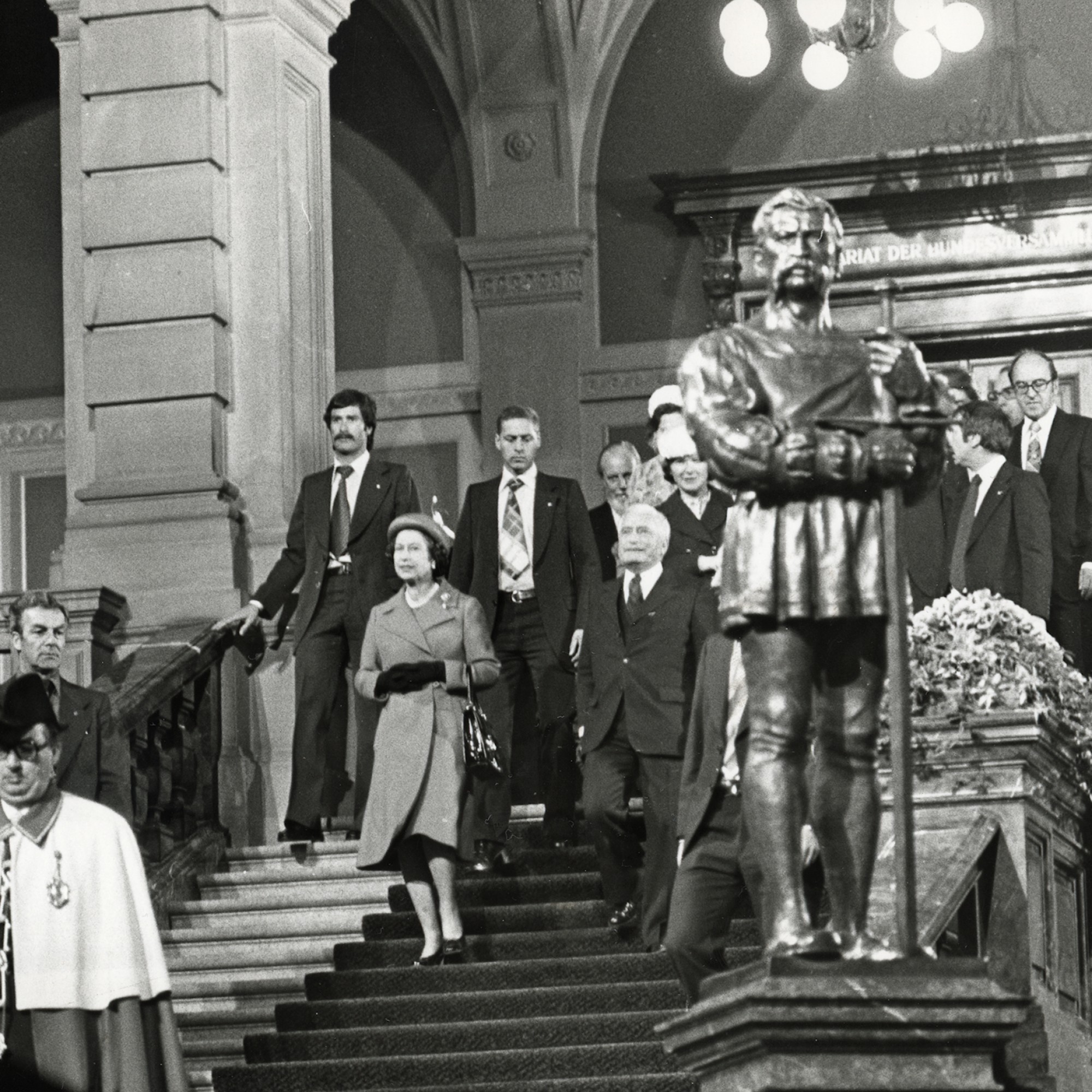 Staatsbesuch von Queen Elisabeth im April 1980.