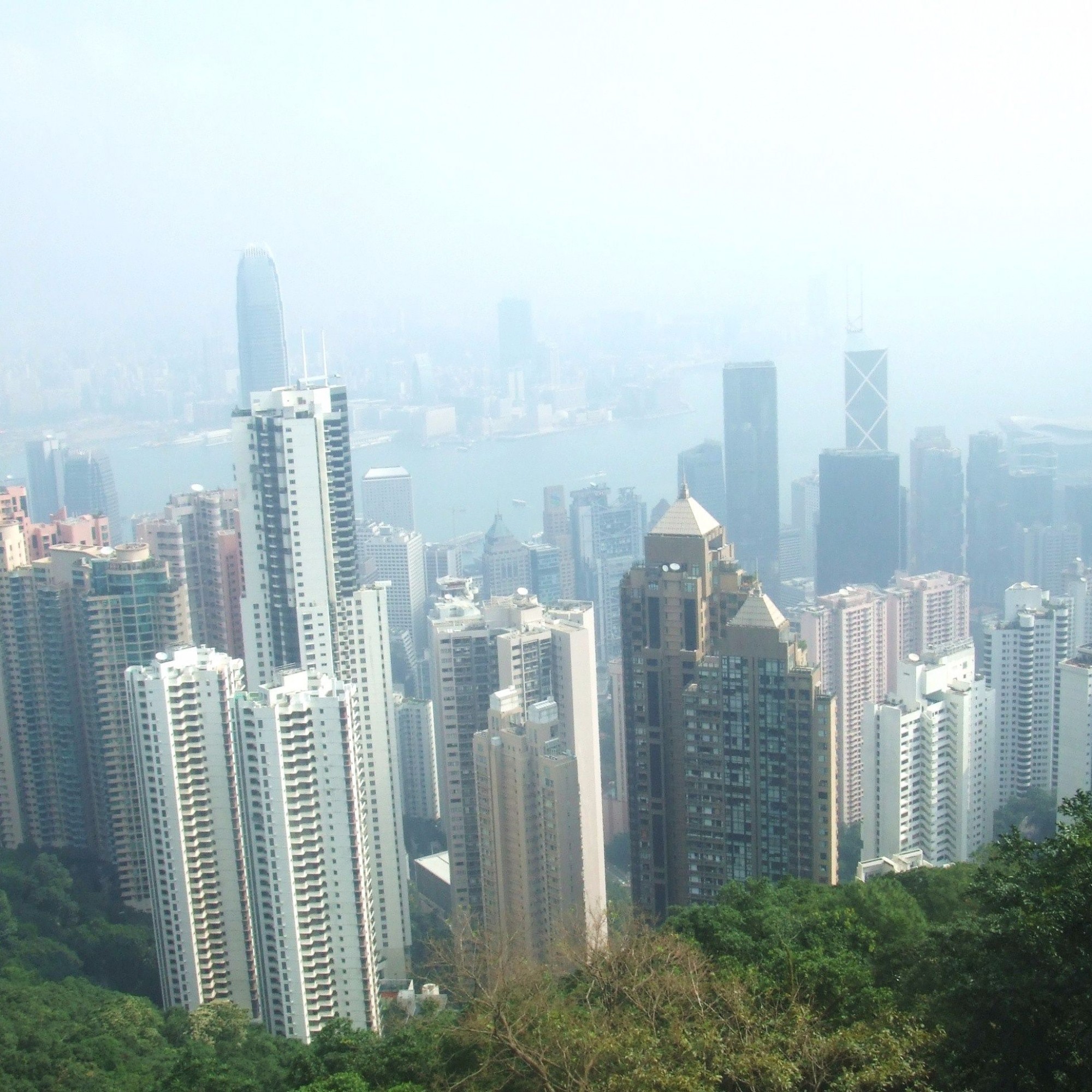 Smog in Hong Kong, Symbolbild. 