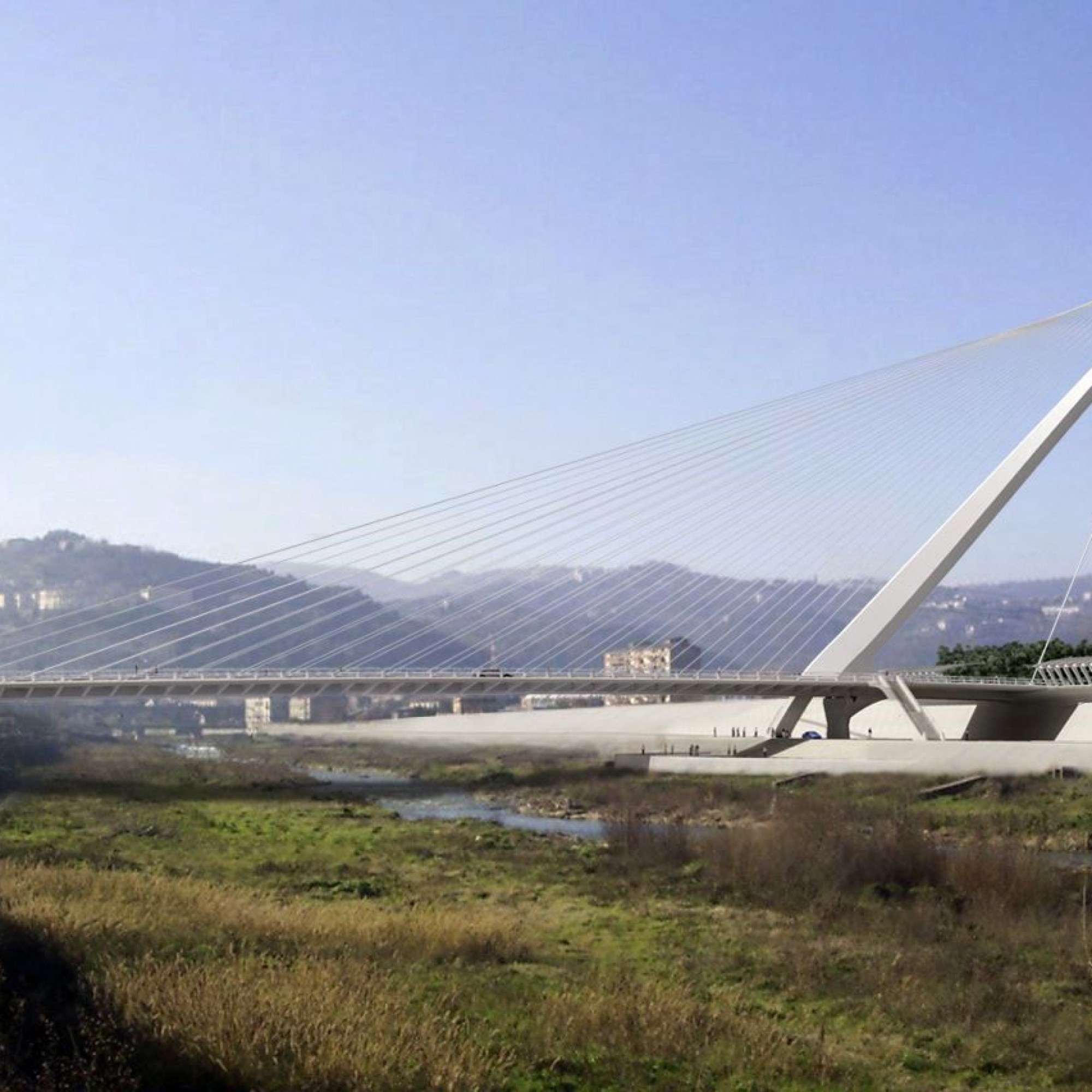 Brücke in Cosenza von Calatrava.